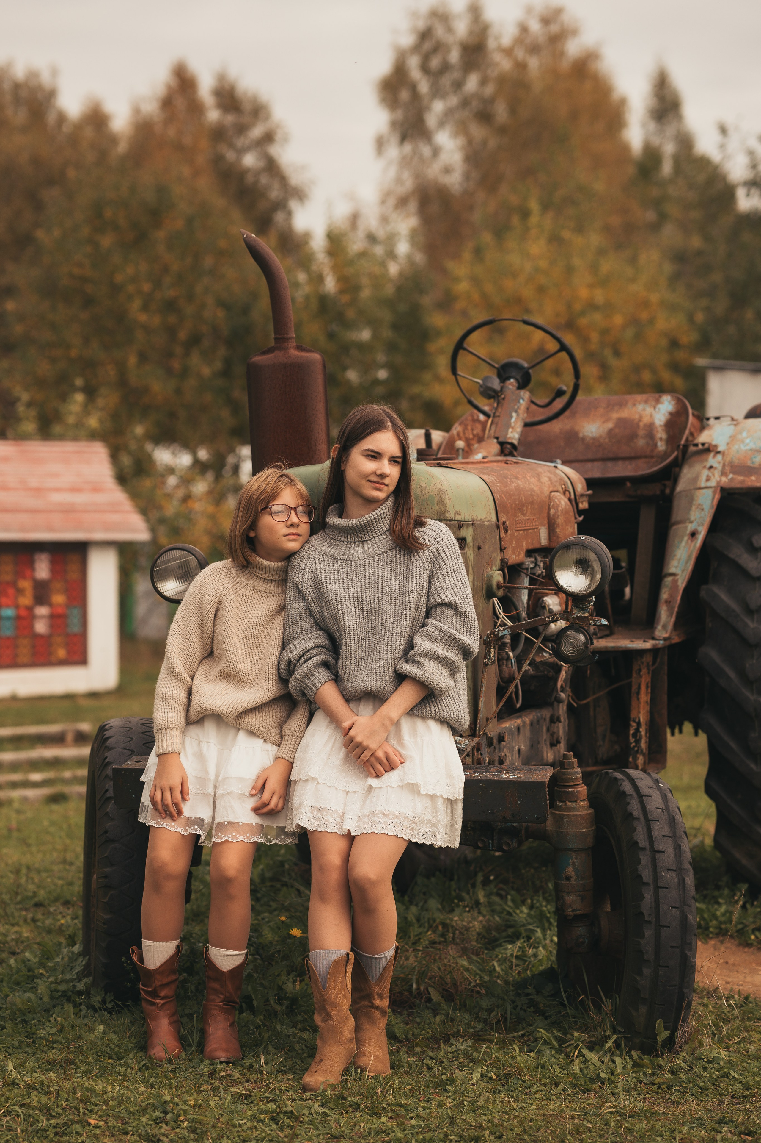 Нюша и Маша. Парк Фермаленд. Семейный и детский фотограф в Сергиев Посаде, Хотьково Якимчук Любовь