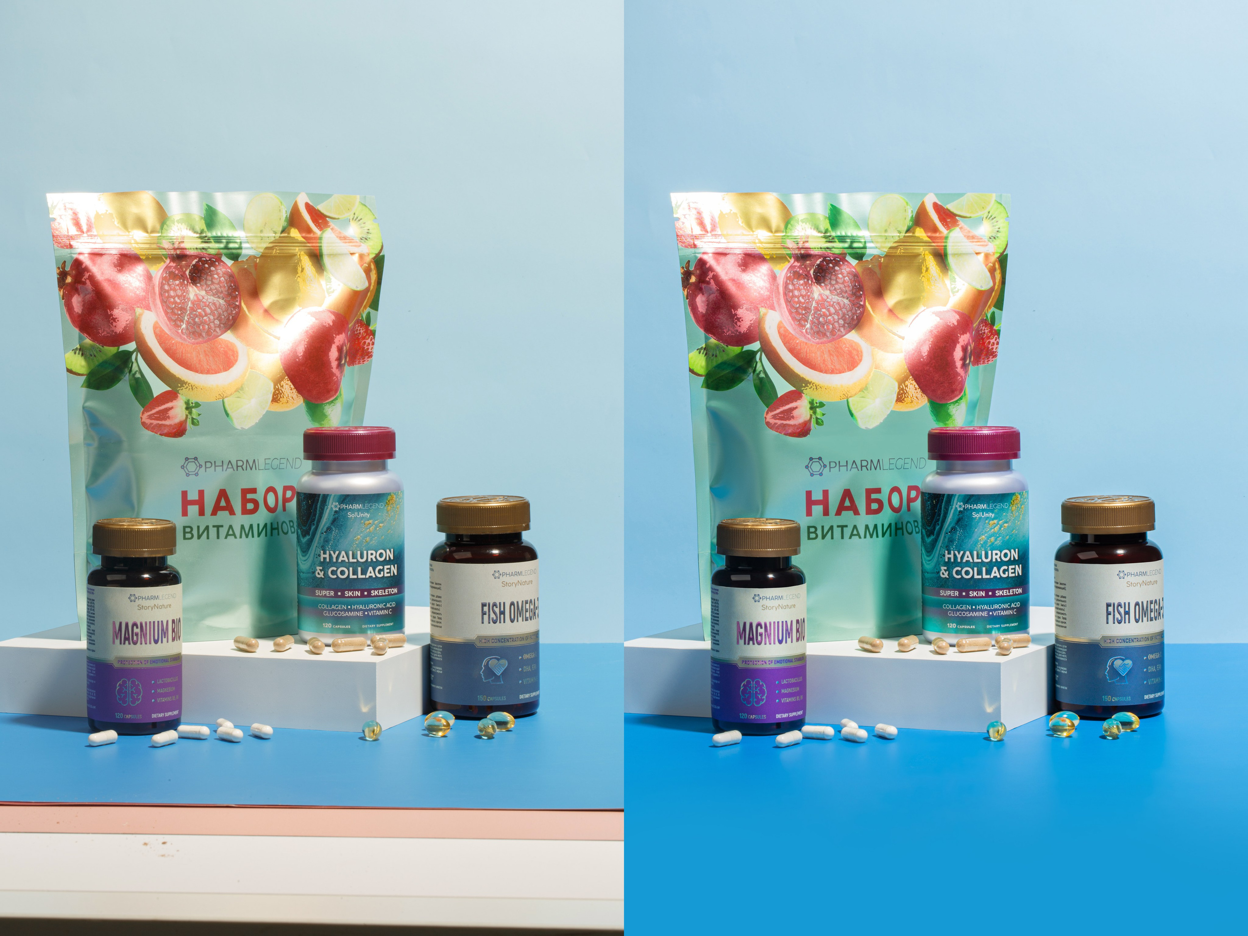 Ретушь фотографий витаминов и БАДов | Студия SVITHART