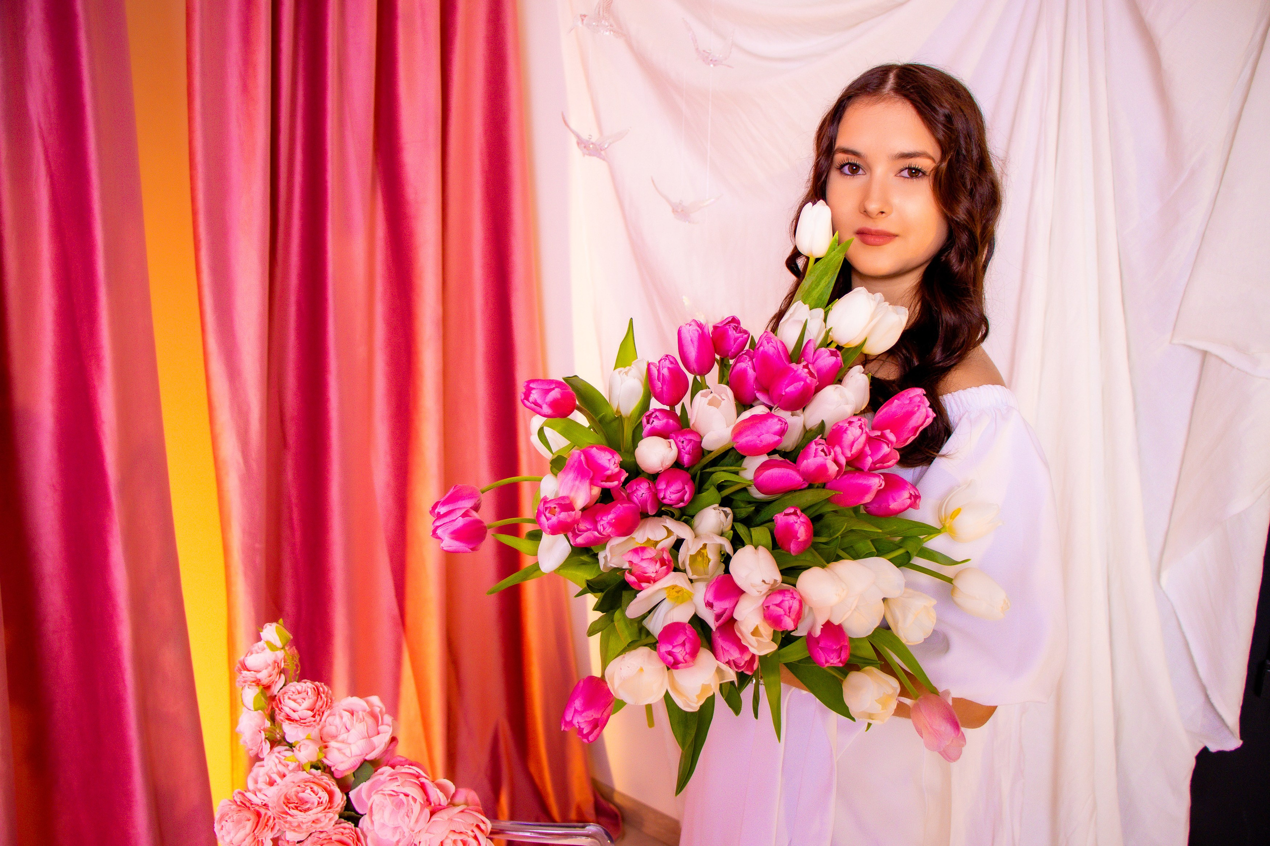 Кристина с тюльпанами. Фотограф Татьяна Матрос