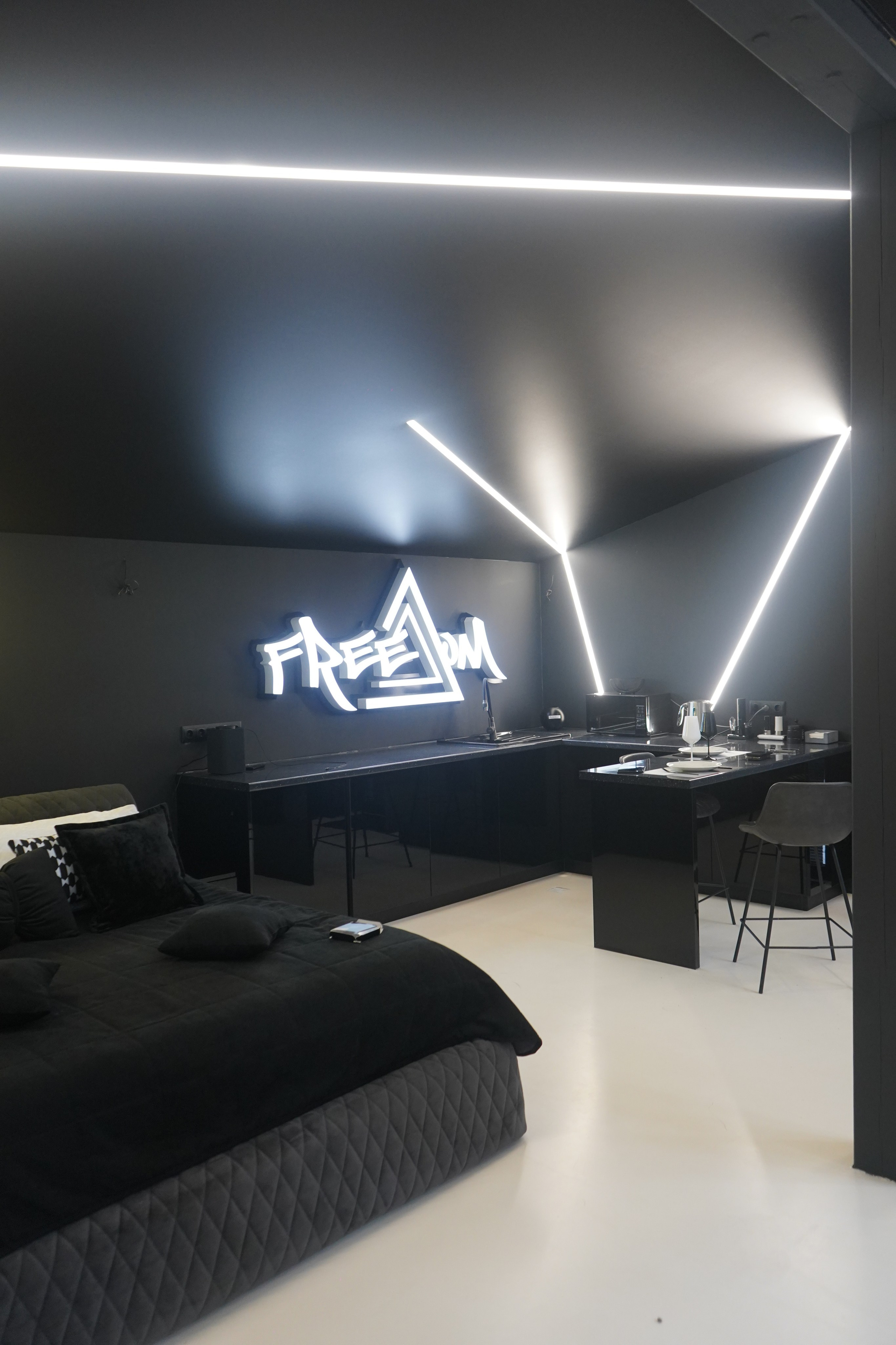 Умный гостевой дом «Freedom» с. Терскол, Приэльбрусье. Дизайн интерьера, 3D визуализация и 3D моделирование. Создание проектов и чертежей. КМВ: Кисловодск, Пятигорск, Ессентуки и удаленно