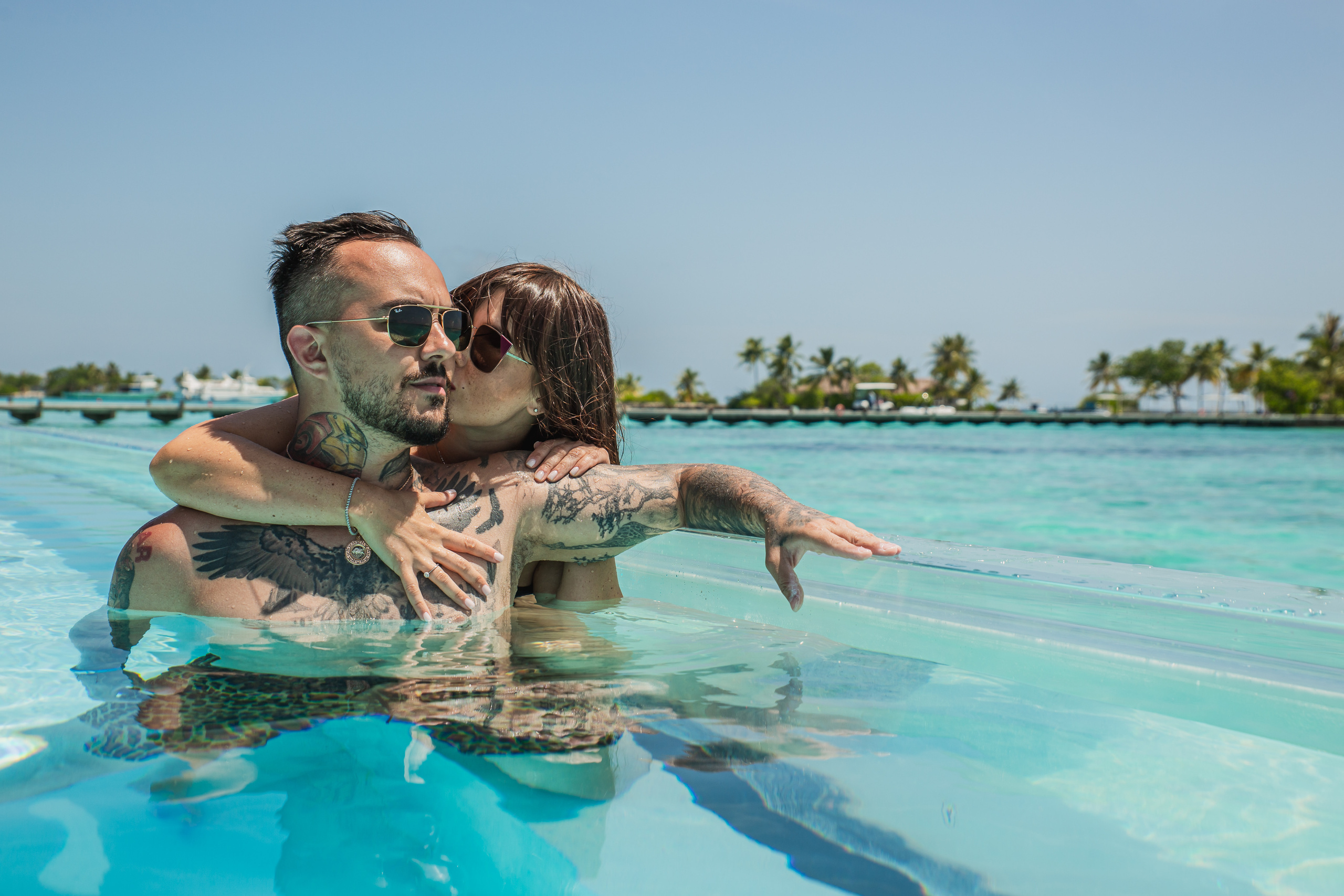 Love story. Photographer in Maldives