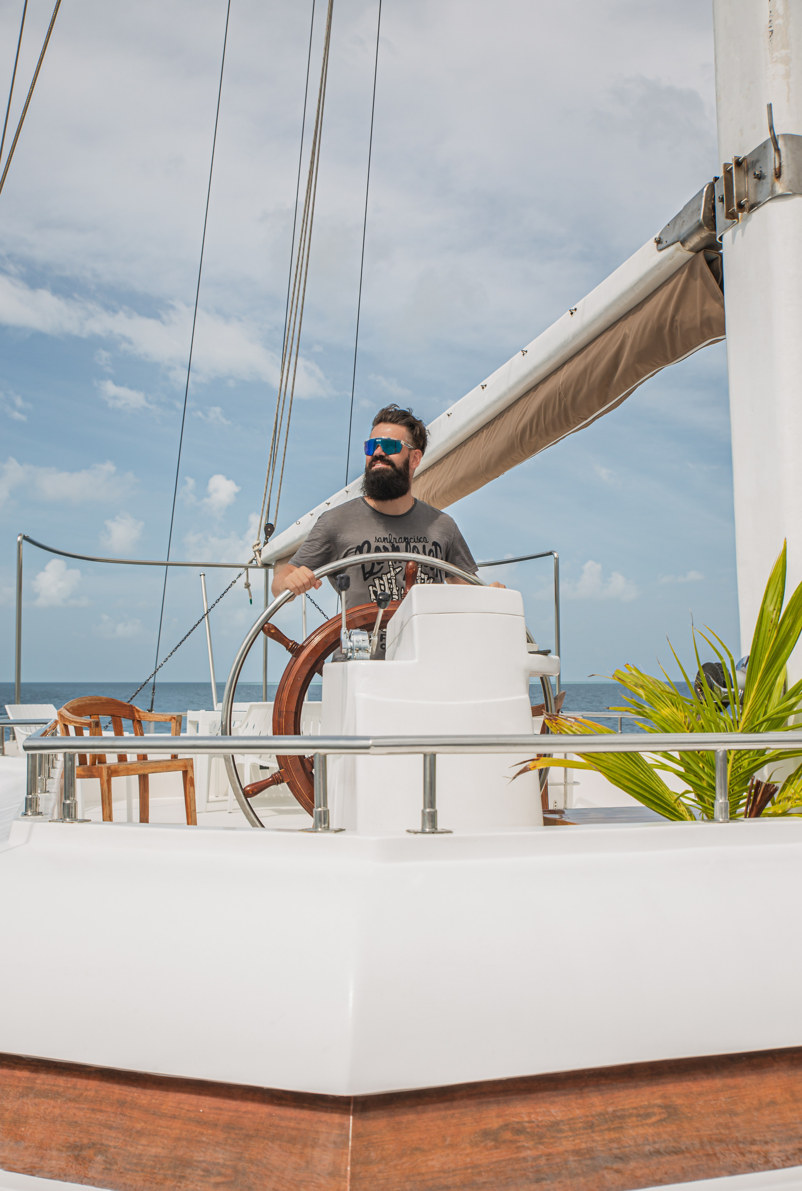 Portrait. Photographer in Maldives