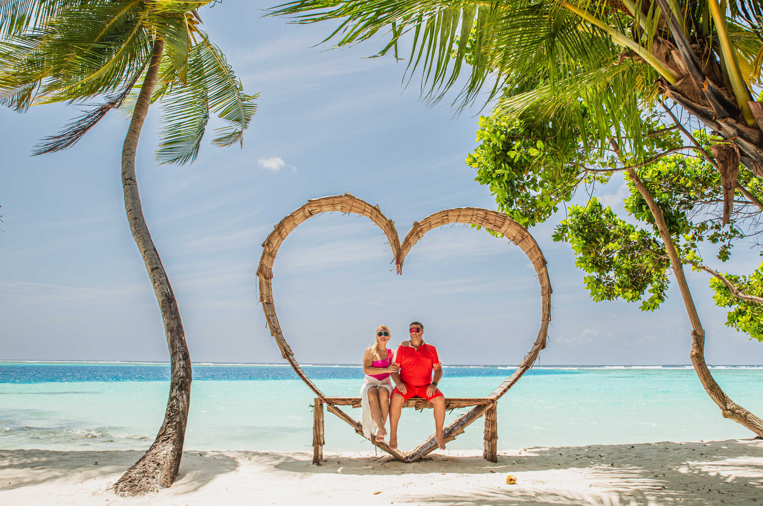Love story. Photographer in Maldives