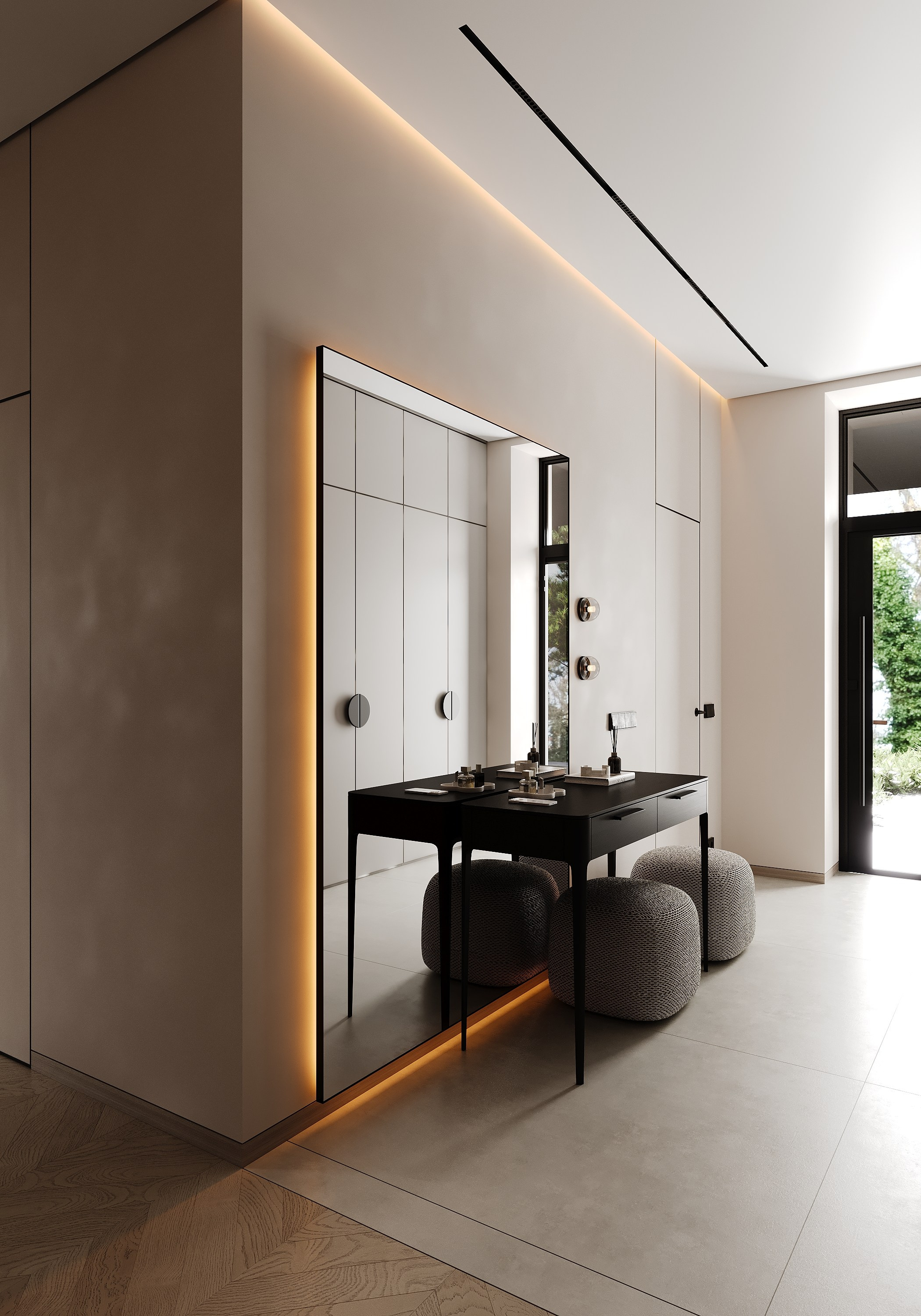 Частный дом 160 м². Визуализации интерьера