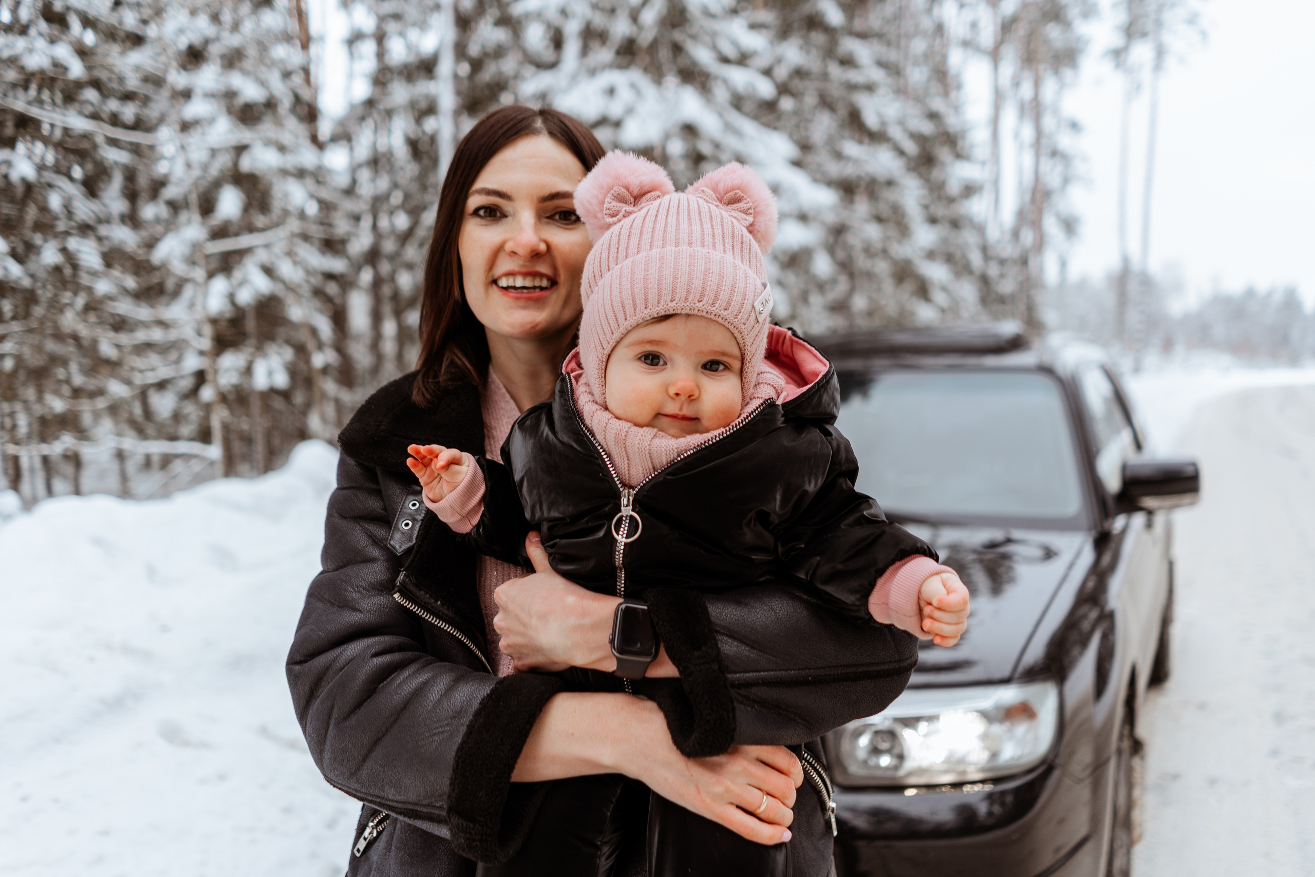 Семейная фотосессия Екатерины и малышки Даши в Калуге