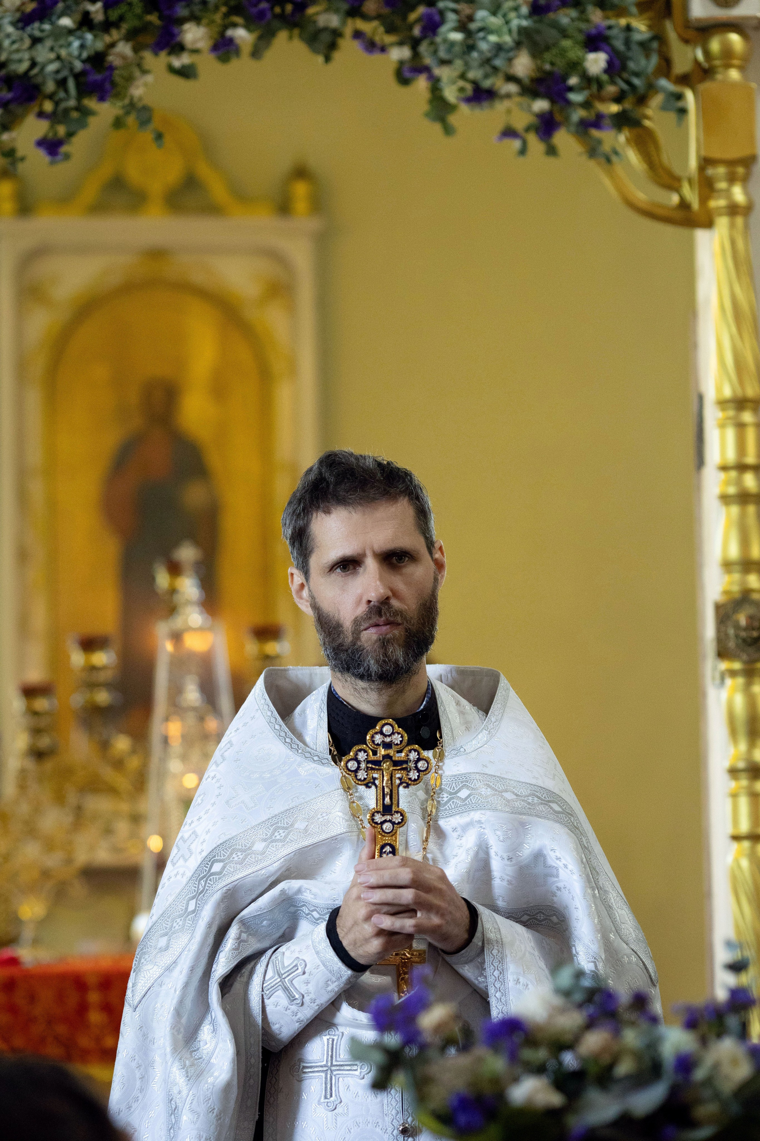 Крещение двух братьев. Храм Успения Пресвятой Богородицы. Семейный и детский фотограф Анна Петракова