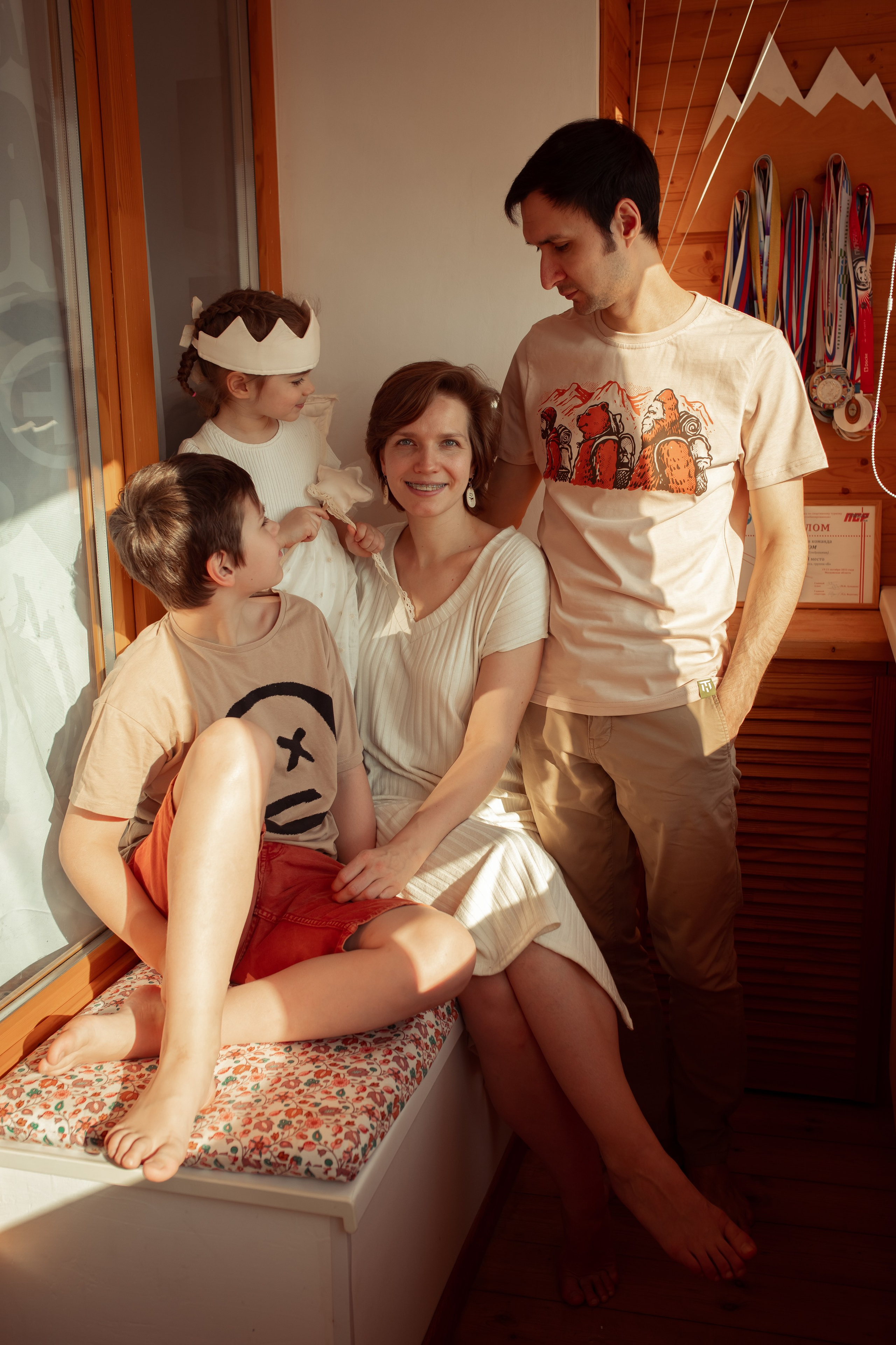 Александра, Максим, Евгений и Ксюша. Семейный и детский фотограф в Москве Дорогова Екатерина