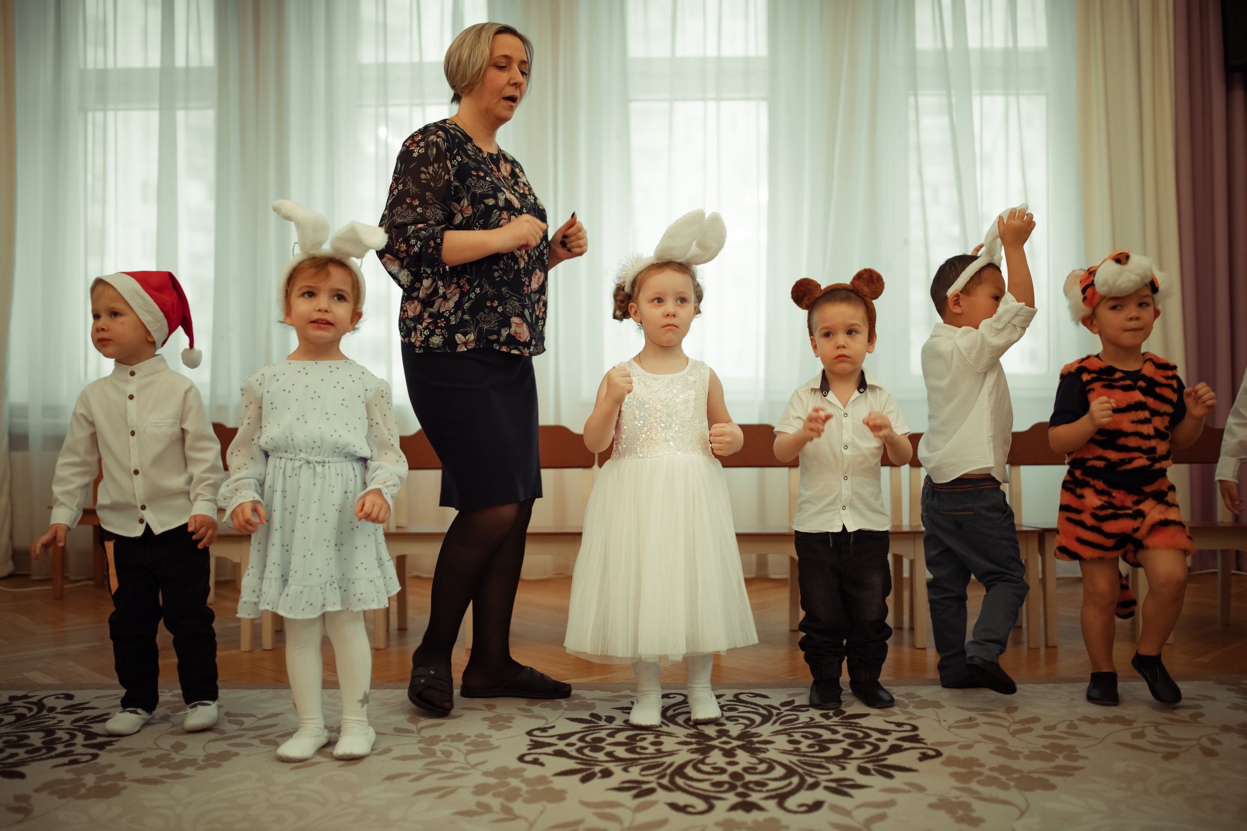 Новогодний утренник в детском саду. Семейный и детский фотограф в Москве Дорогова Екатерина