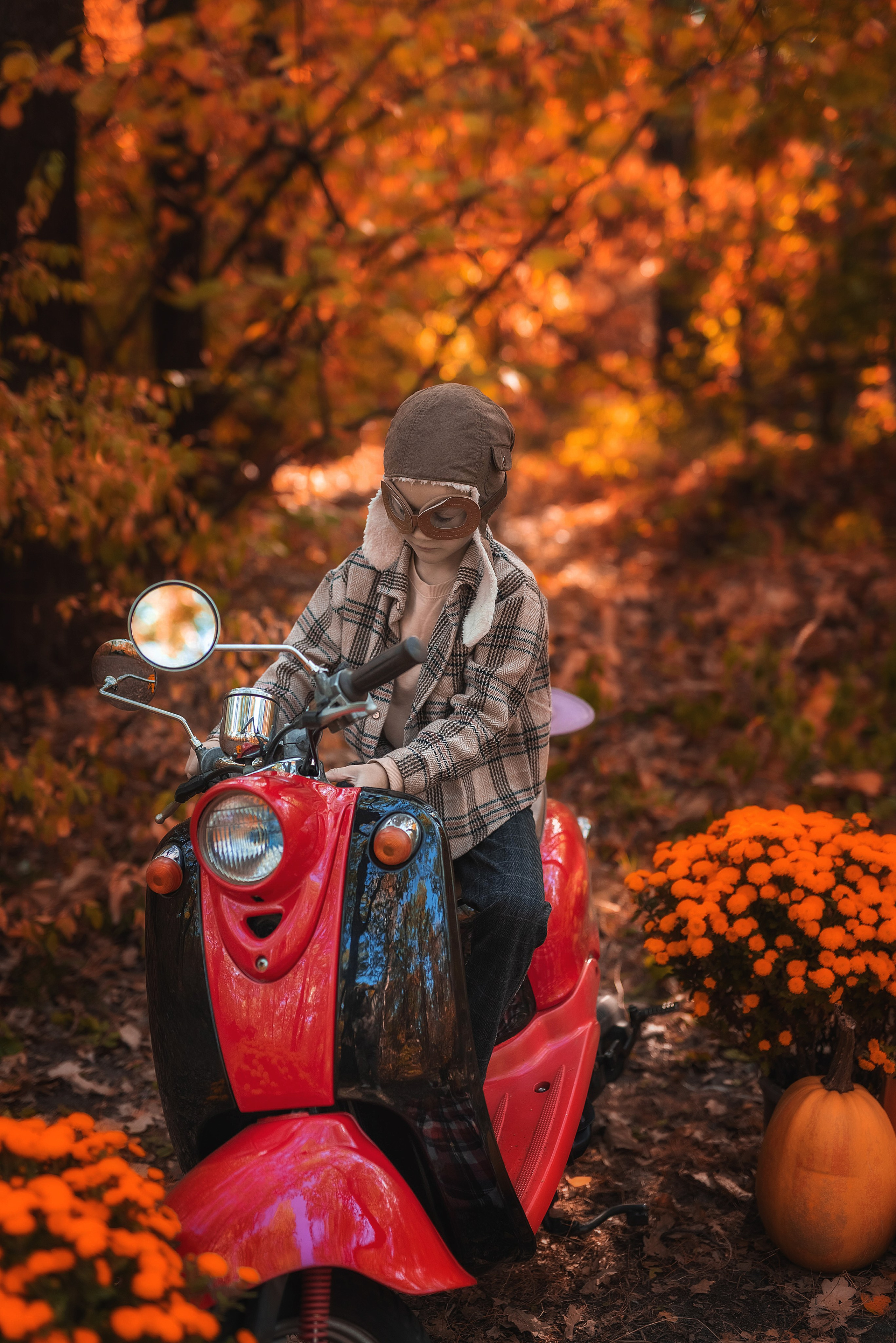 Осенняя фотосессия в лесу. Семейный, детский фотограф в Воронеже Анна Никитина