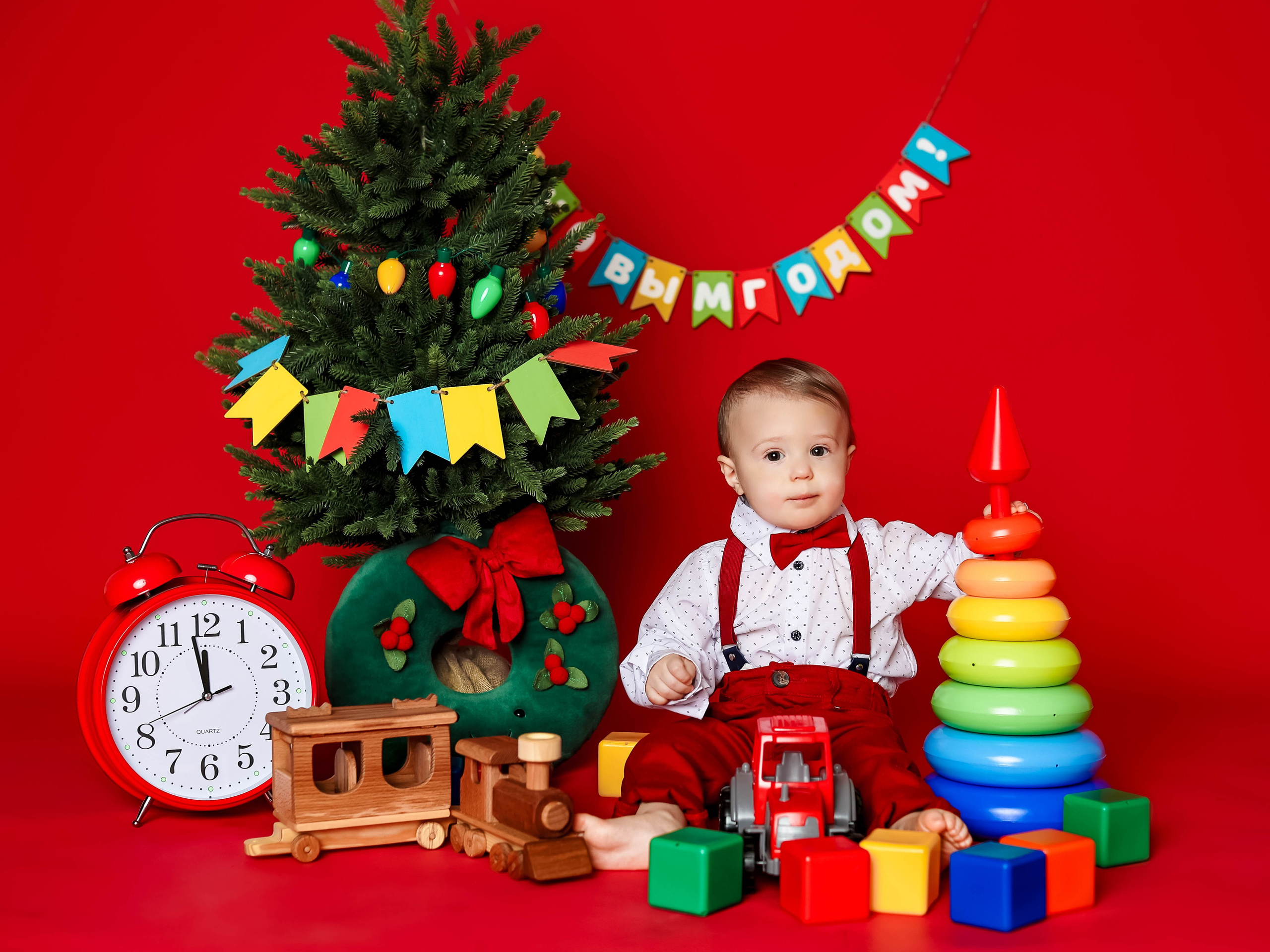 Новогодняя фотосессия на годик, два и три!. Семейный и детский фотограф Москва Елена Екимова 8926-895-38-86