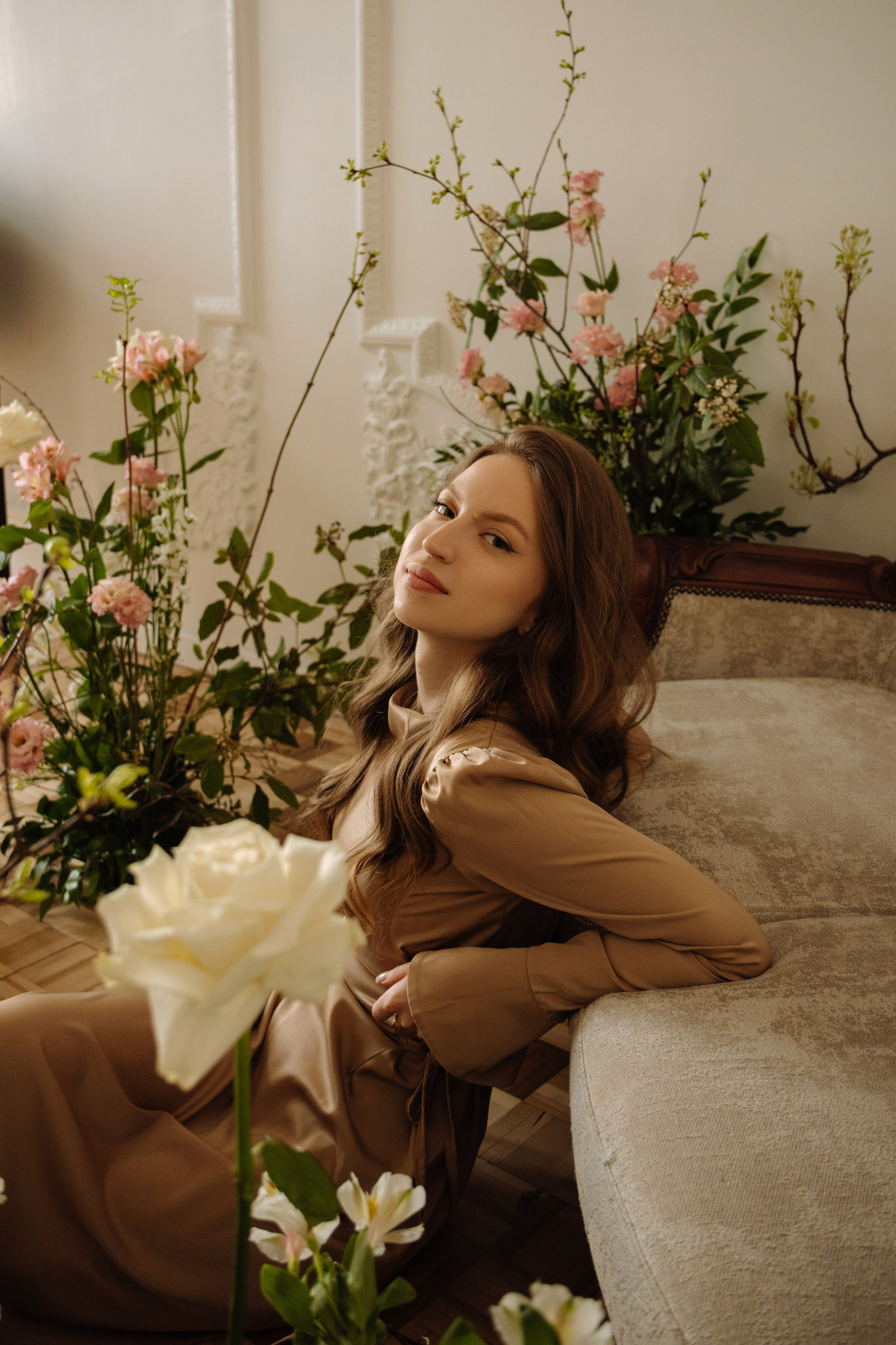 Алина в цветах. Фотограф-ретушер