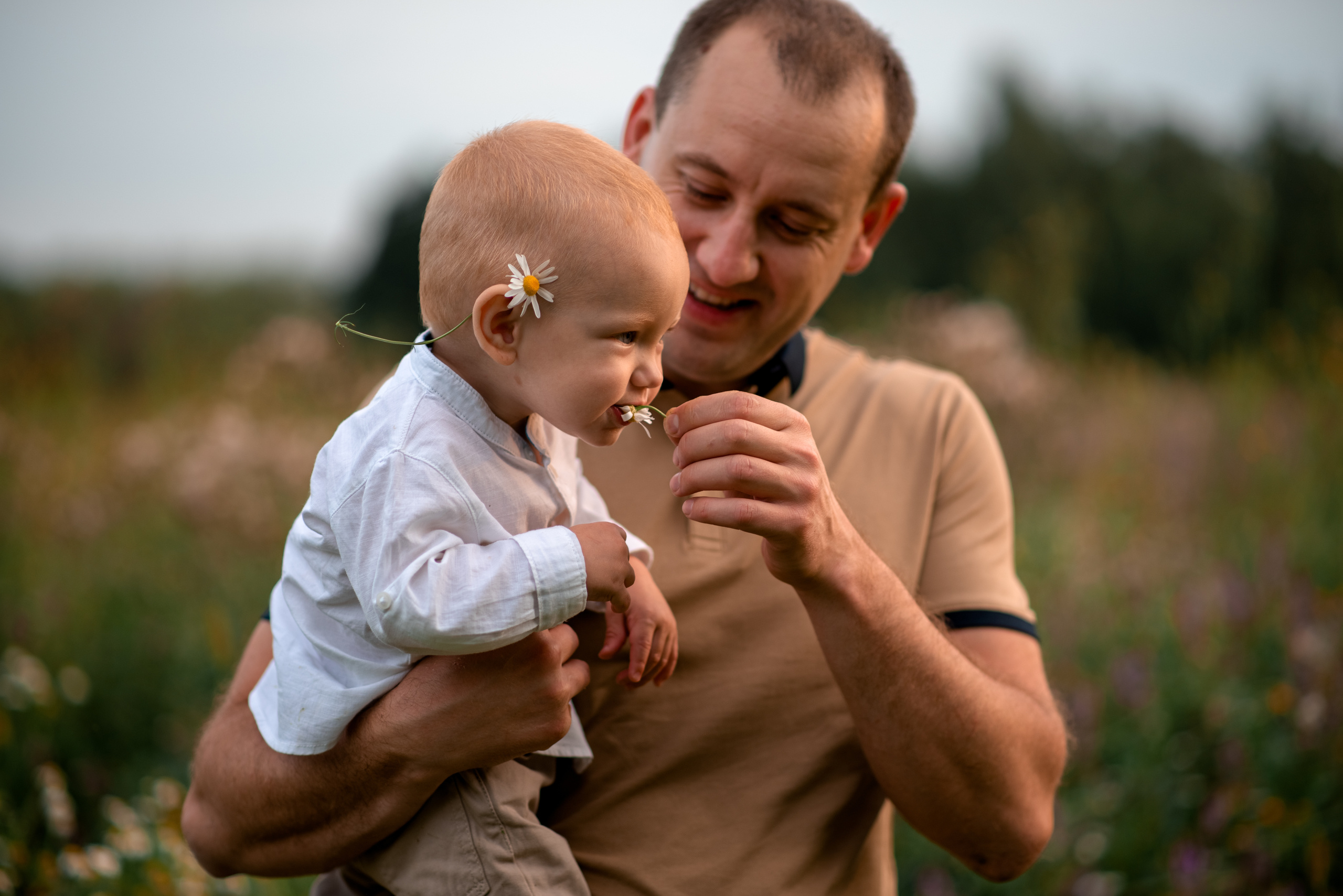 Семейная фотосессия в поле летом в Туле. Семейный и детский фотограф в Туле Светлана Воронкова