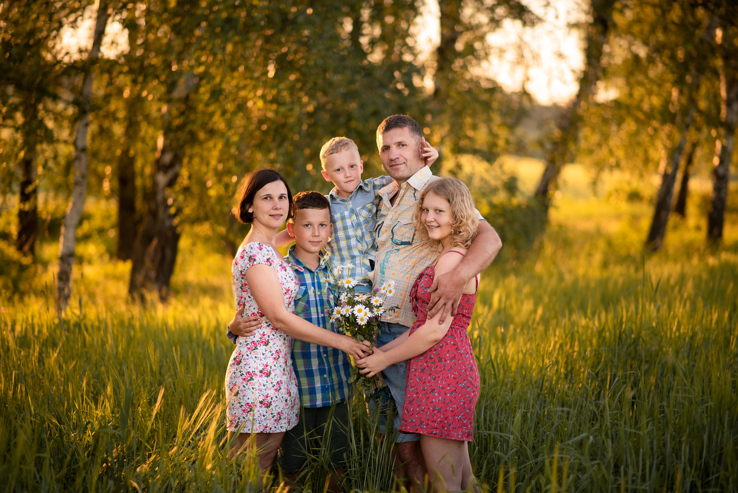 Летняя семейная фотосессия на природе. Семейный и детский фотограф в Туле Светлана Воронкова