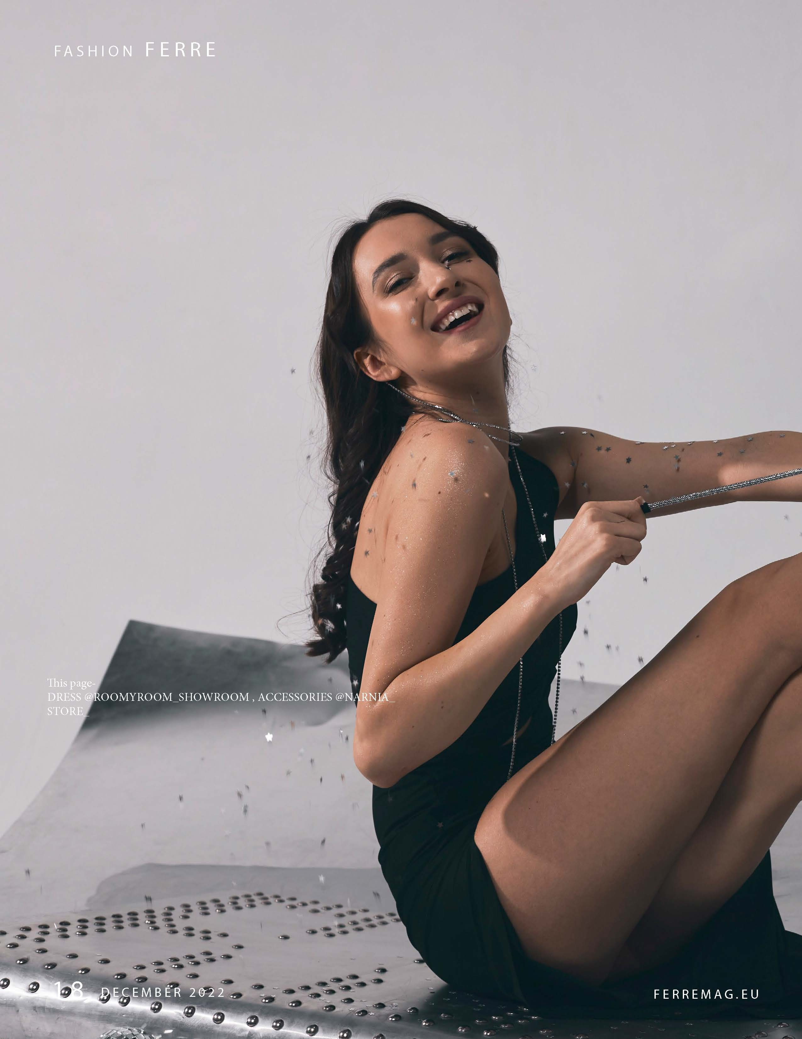 Новогодняя фотосессия в студии с диско-шаром. Анна Потявина. Фотограф Москва