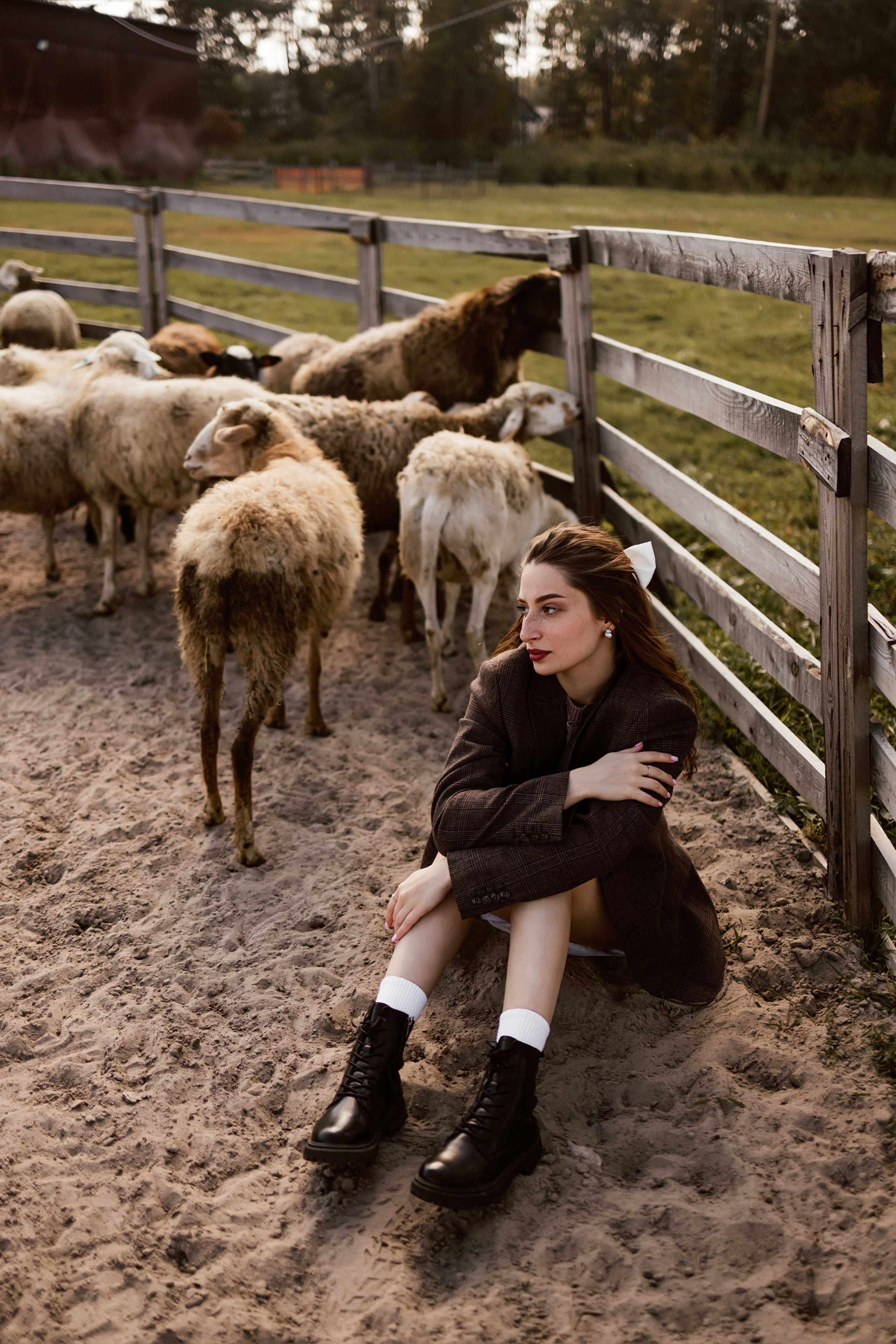 Фотосессия с овечками для Ксюши. Фотограф в Тюмени Башмакова Анна