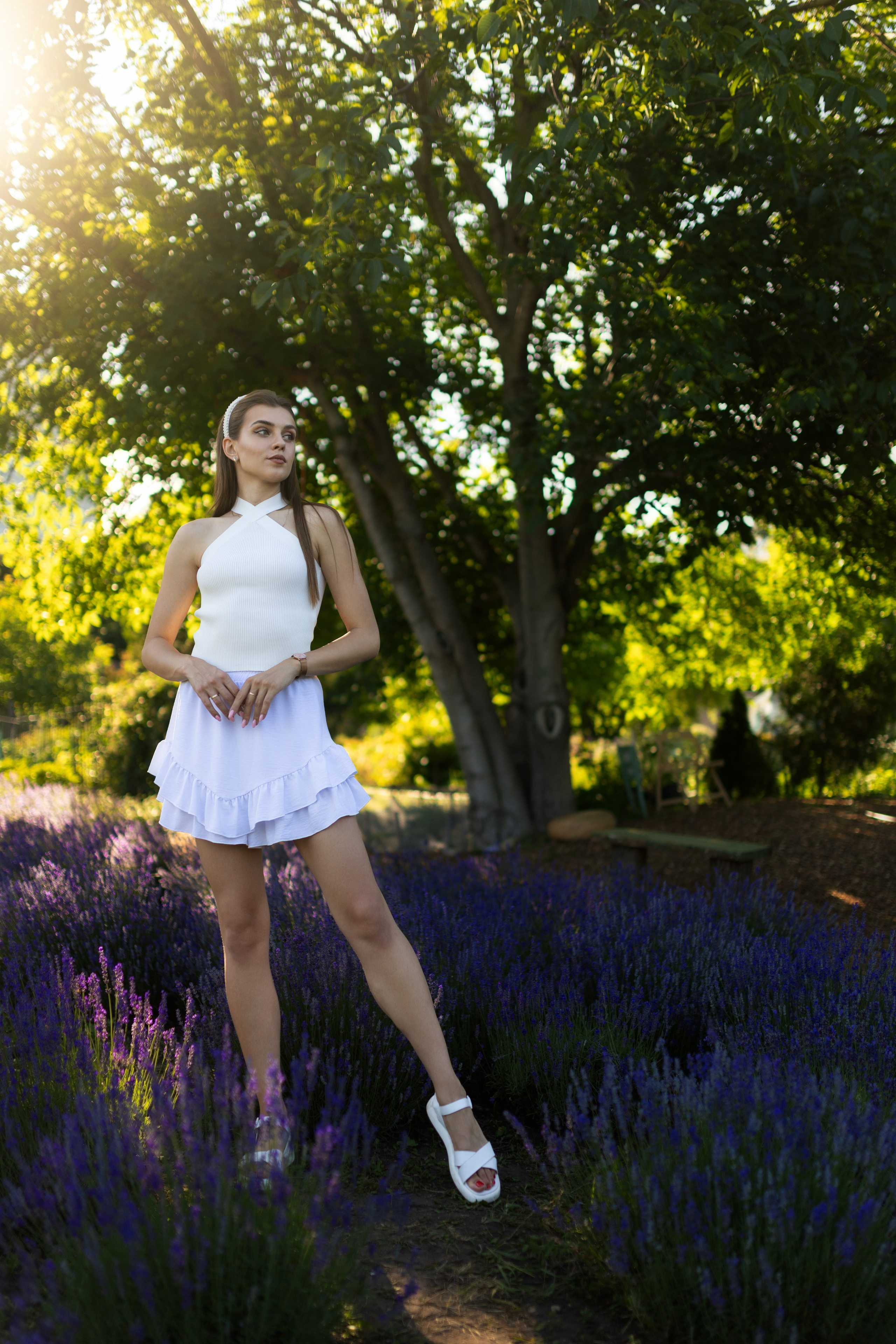 Съемка с Кариной в поле с лавандой в формате для «себя». Дмитрий Шульгин, портретный фотограф в Воронеже