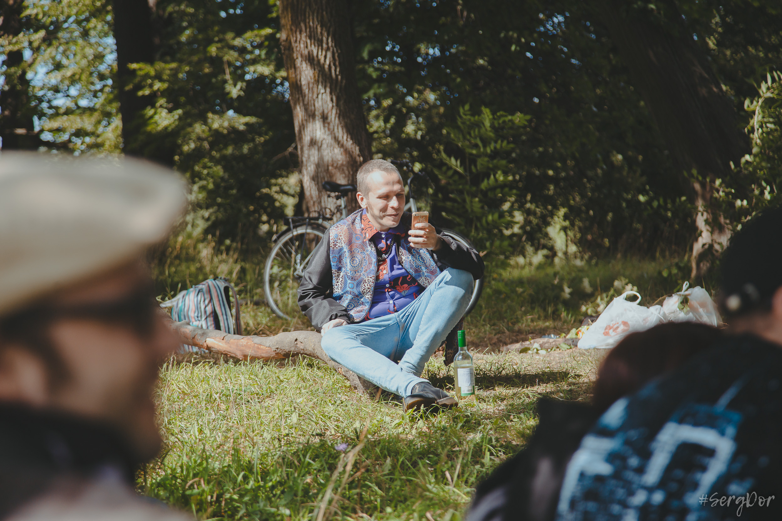 Поэтический пикник Вольности, парк, город Пушкин, 22.07.2023, SergDor, 22 июля 2023 года, Рома Гонза