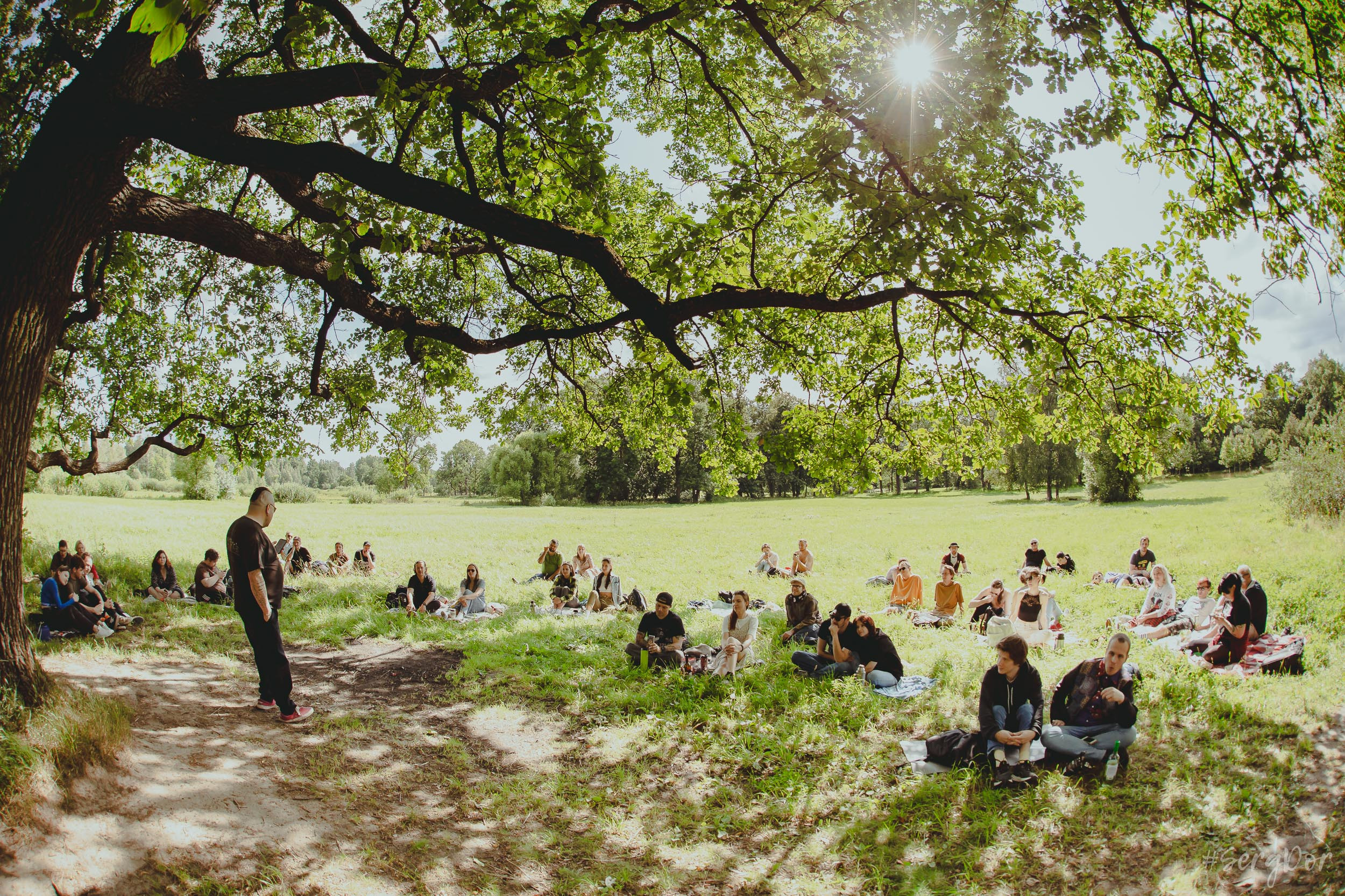 Поэтический пикник Вольности, парк, город Пушкин, 22.07.2023, SergDor, 22 июля 2023 года, Ваня Пинженин