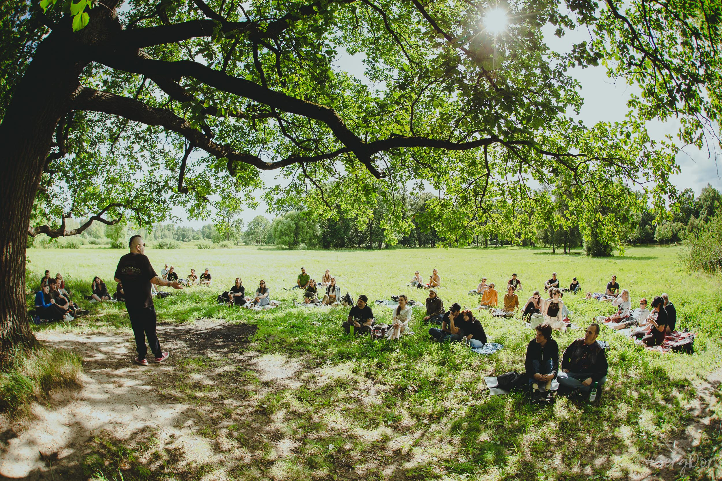 Поэтический пикник Вольности, парк, город Пушкин, 22.07.2023, SergDor, 22 июля 2023 года, Ваня Пинженин