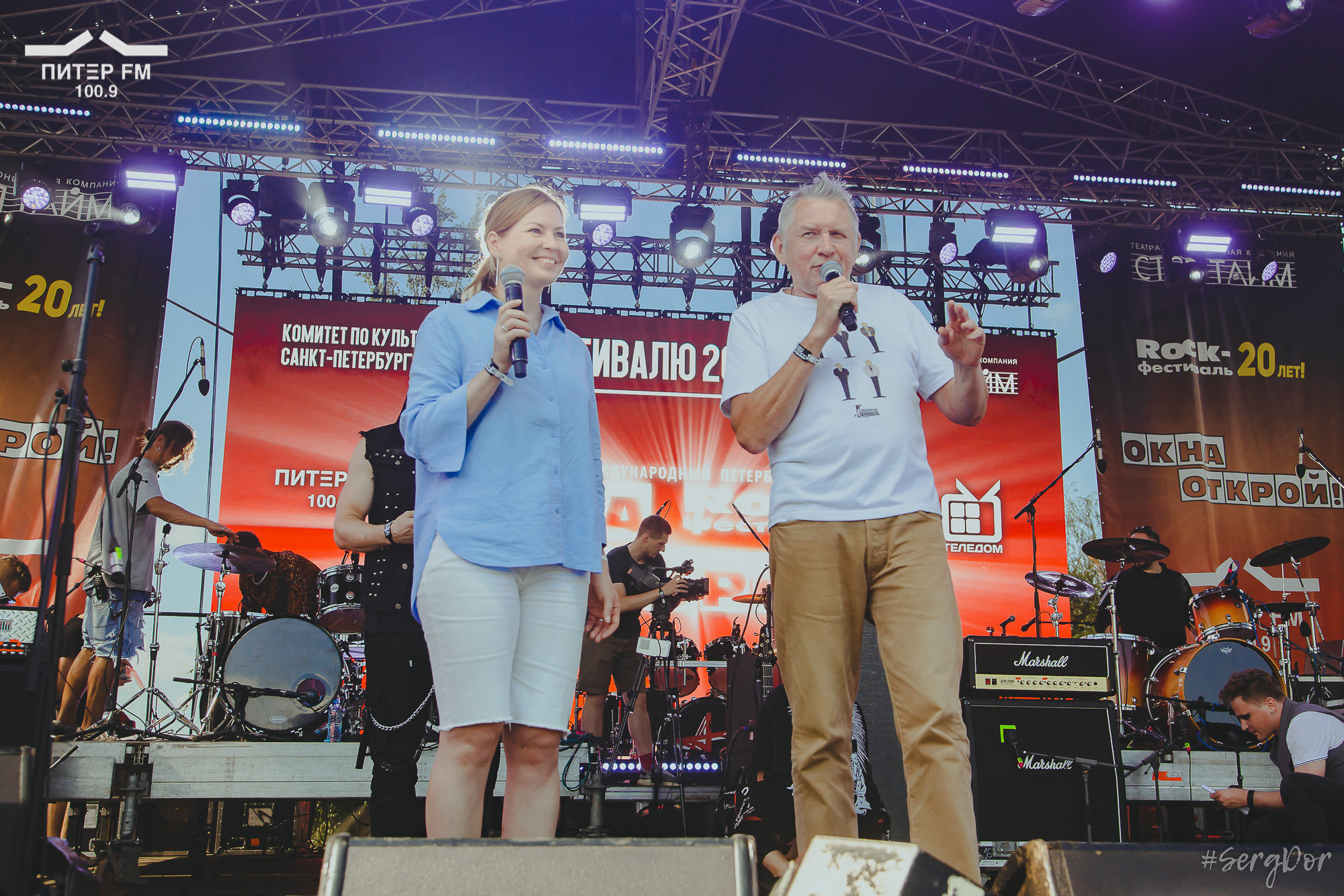 Блондинка Таня, Олег Гаркуша, Окна открой, фестиваль, выступление, 05.08.2023, #SergDor, 5 августа 2023 года, SergDor, Питер ФМ