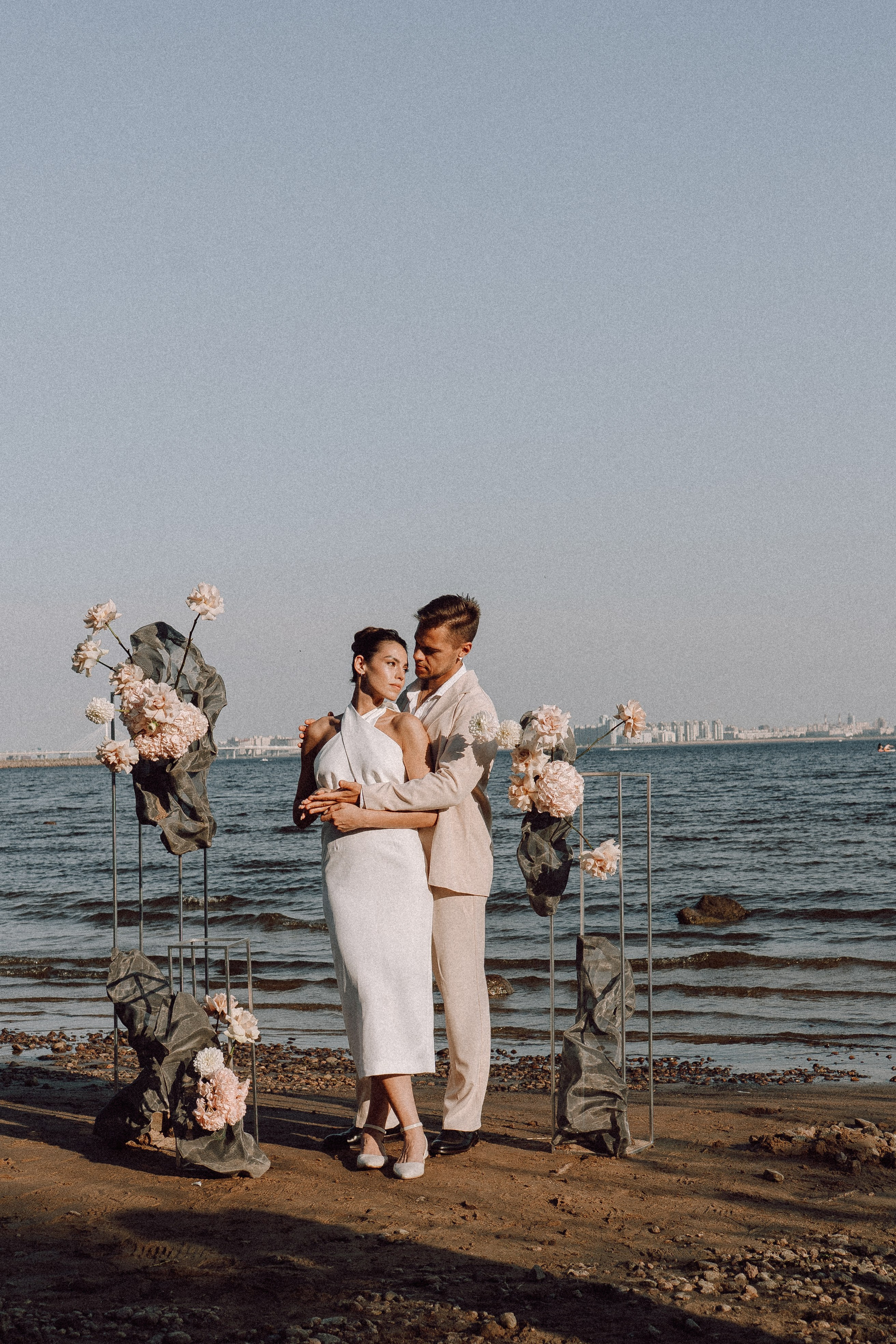 СВАДЕБНАЯ ФОТОСЕССИЯ ВЫЕЗДНОЙ ЦЕРЕМОНИИ (ФИНСКИЙ ЗАЛИВ). Профессиональный фотограф, Санкт-Петербург — Виктория Богомолова