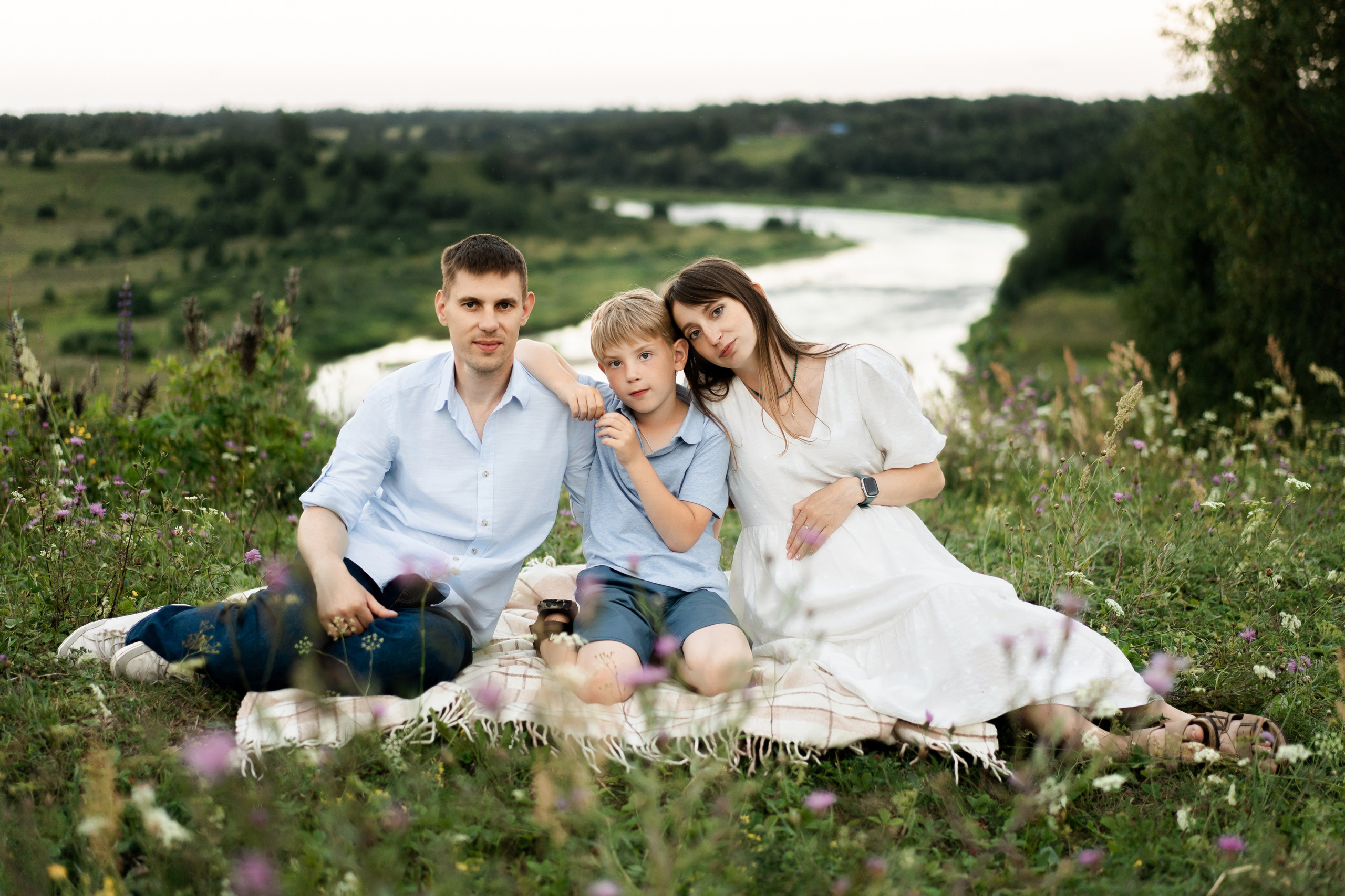 Ирина с семьей. Семейный и детский фотограф в Санкт-Петербурге Дарина Герчиу