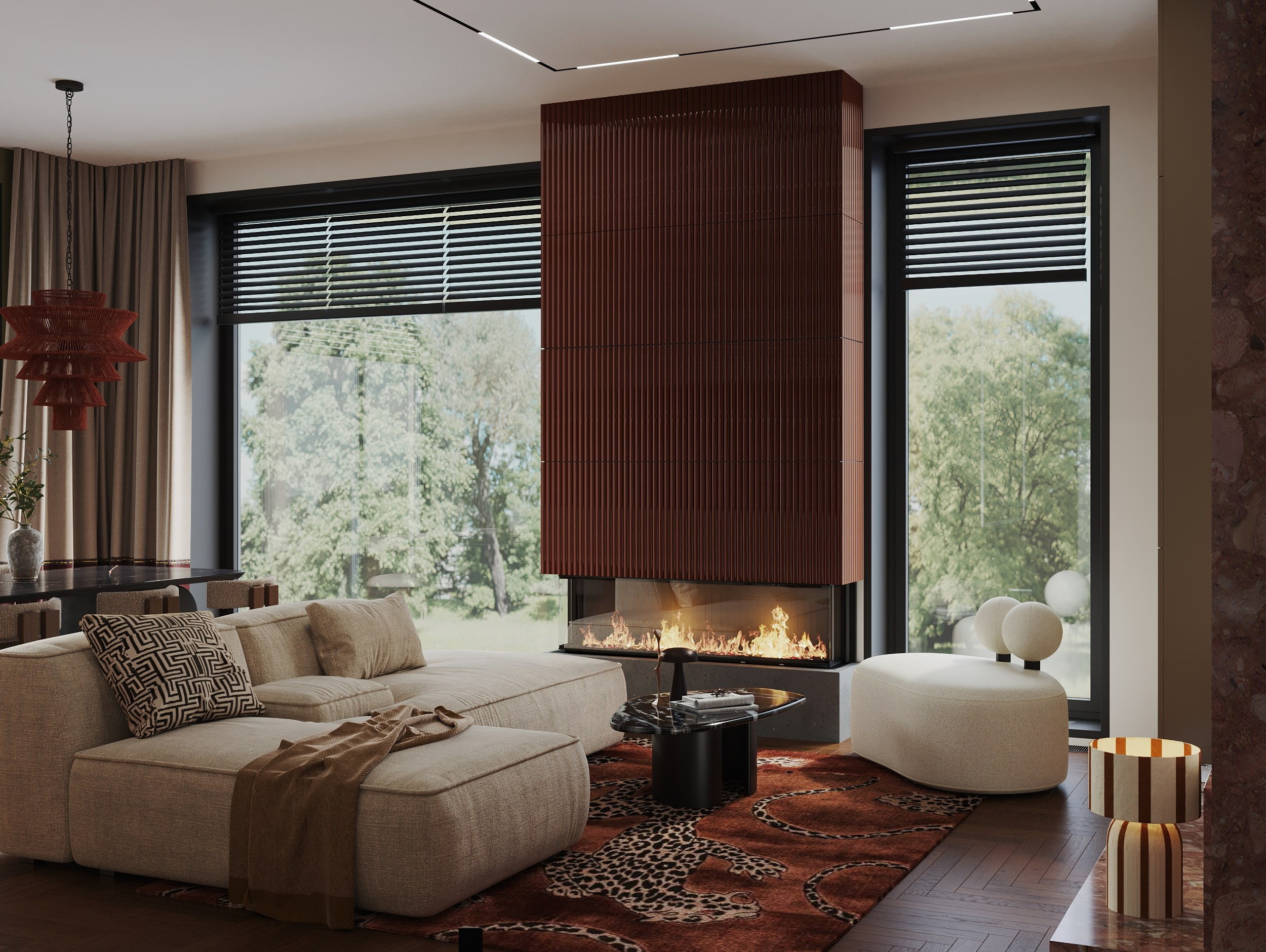 Визуализация кухни-гостиной. Интерьерный 3Д Визуализатор Маргарита Оберемко