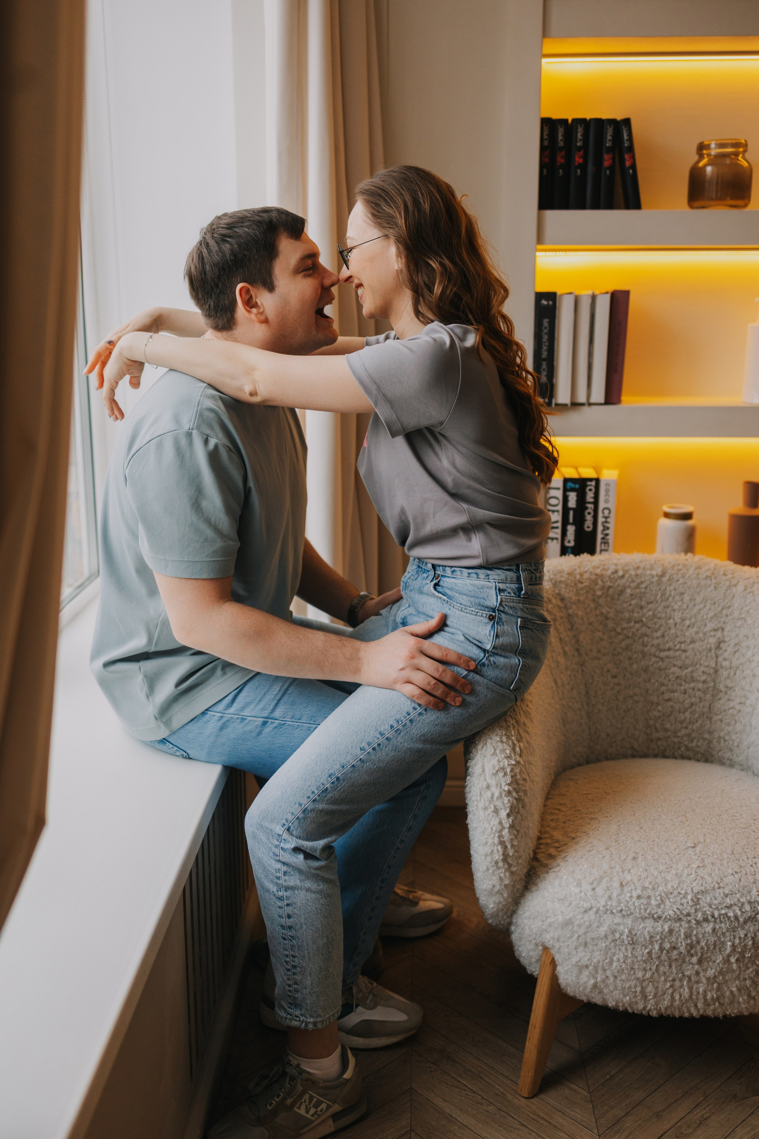 Большая семья. Домашняя фотосессия