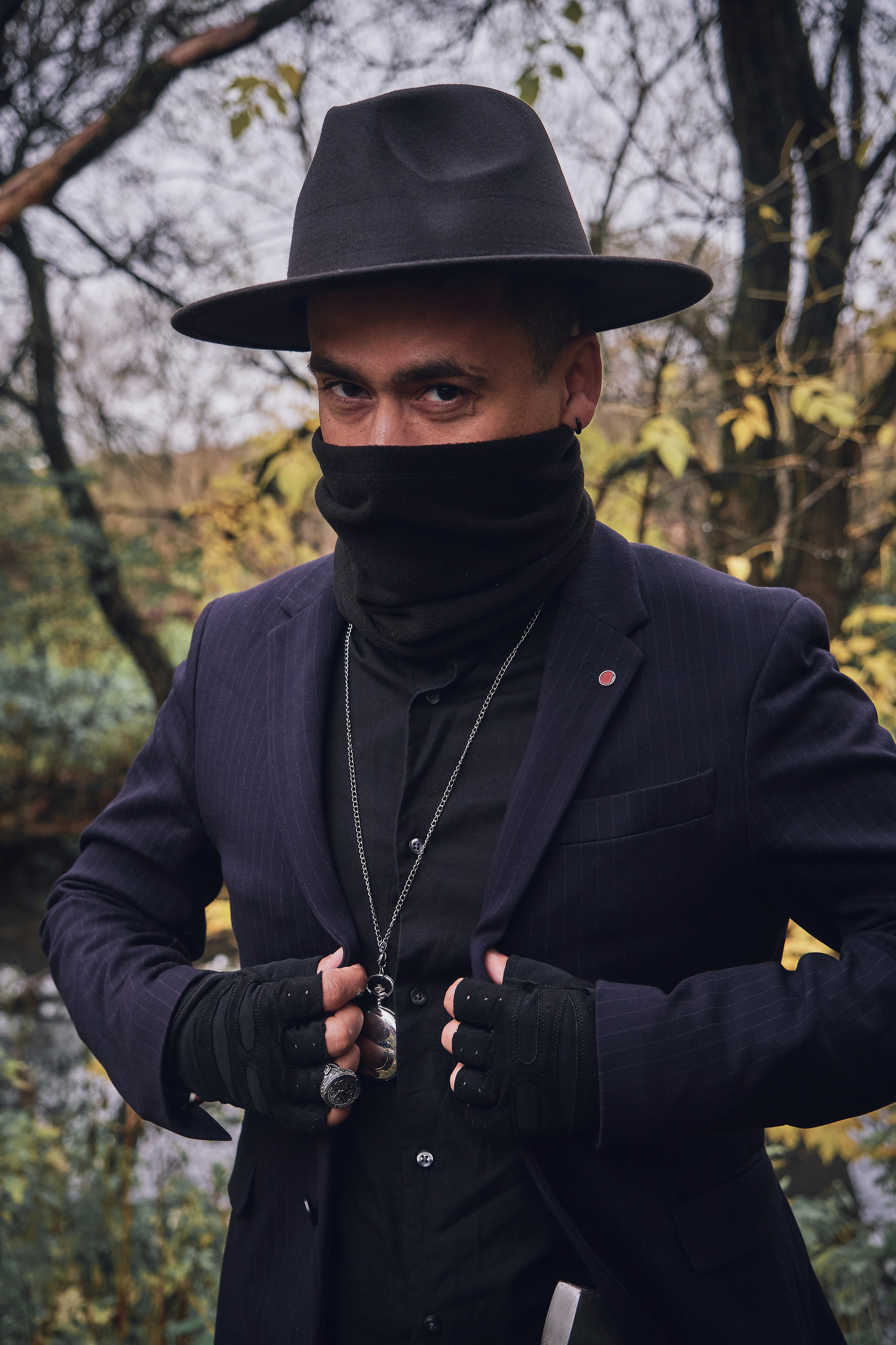 Фотосессия с вороном. Портретный фотограф на новый год в Москве Виктория Колышева