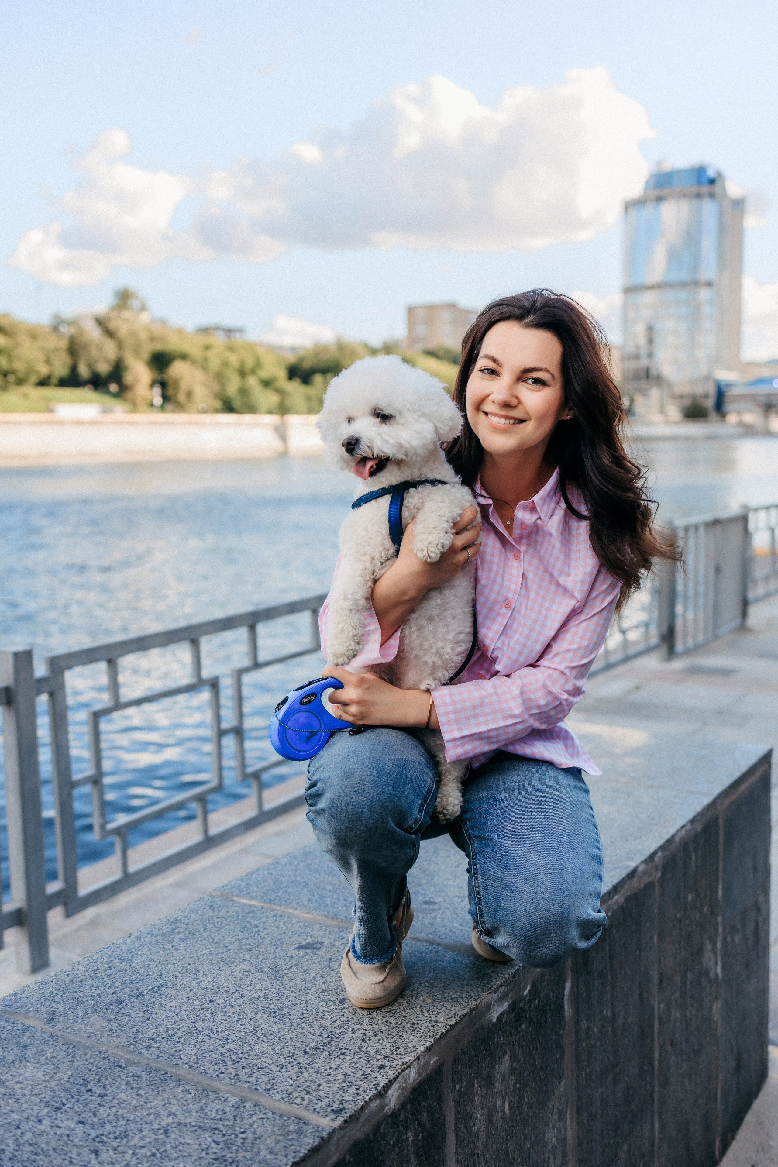 Марина, Данил и Бруно. Фотограф-анималист Елена Радченко, Москва