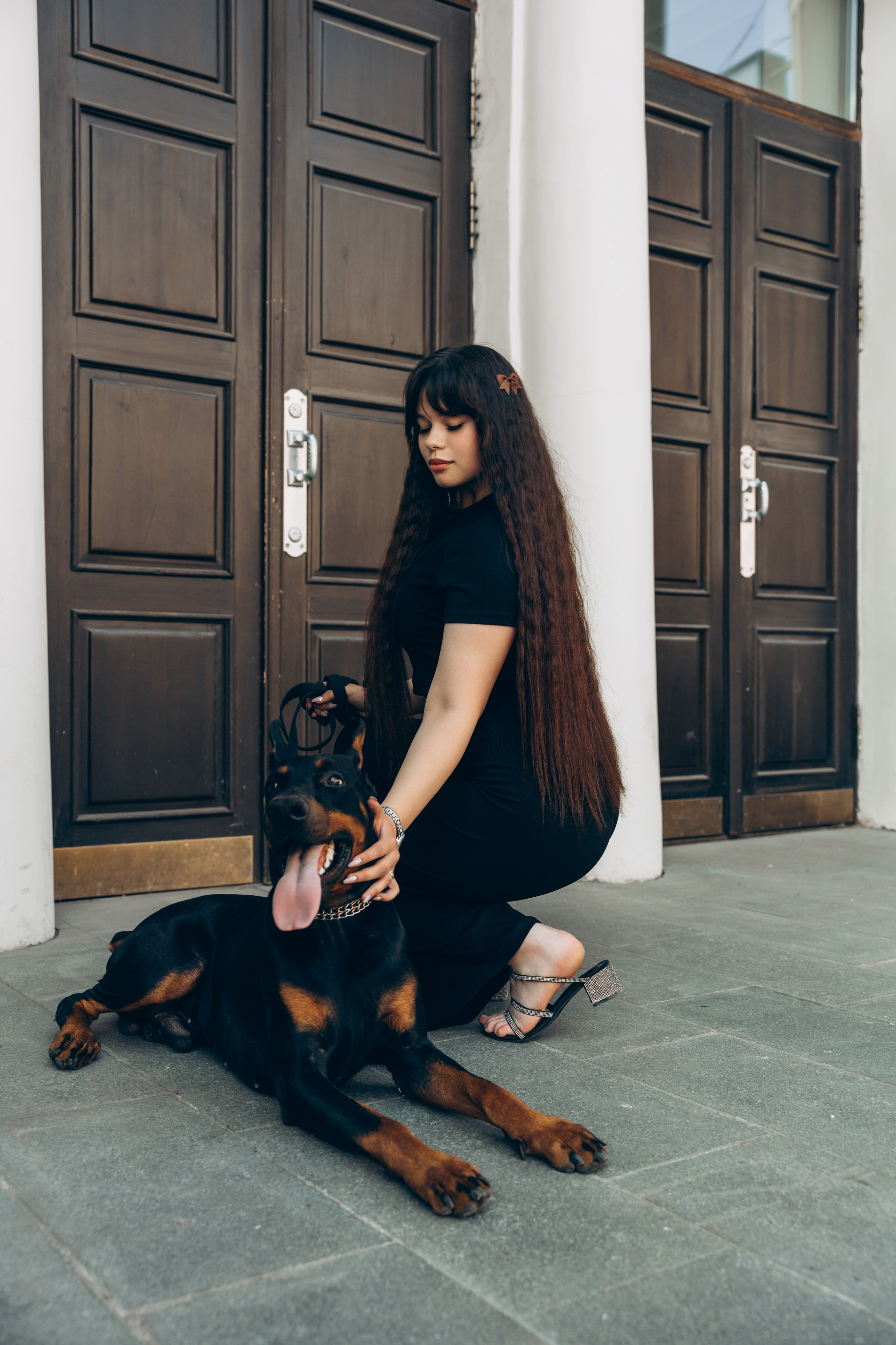 Фотосессия с доберманом. Свадебный, семейный фотограф в Иркутске Светлана Макаричева