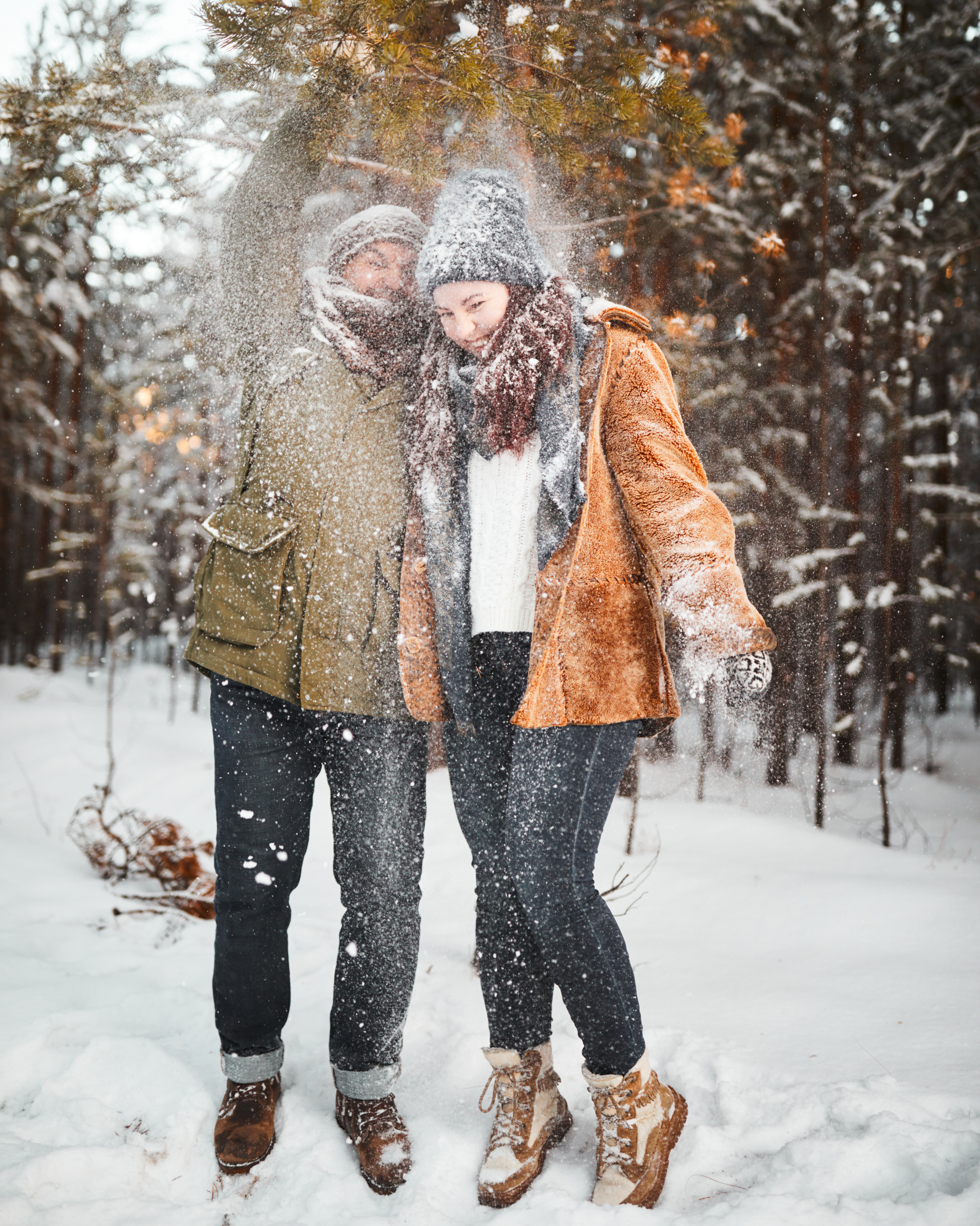 Новогодняя прогулка Марса и Марины. Иван Март Свадебный и портретный фотограф Тюмень