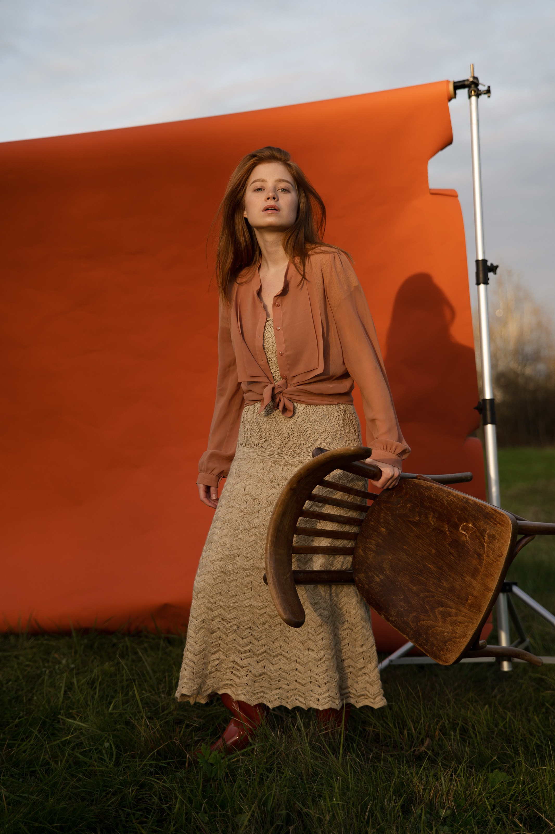 Диана. Осень. Поле. Свадебный фотограф в СПб Сергей Малиновский