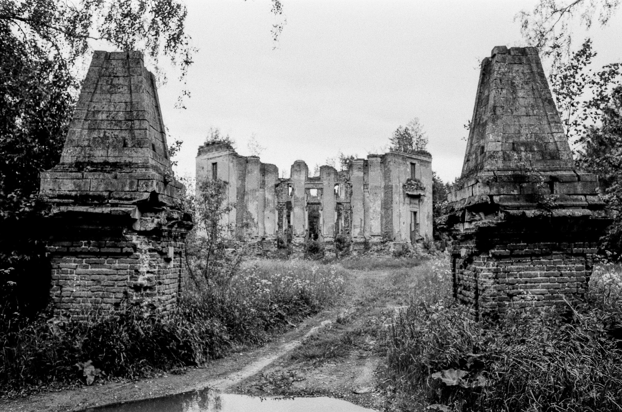 Заброшенная усадьба в Подмосковье (снимок сделан на пленку Тасма)