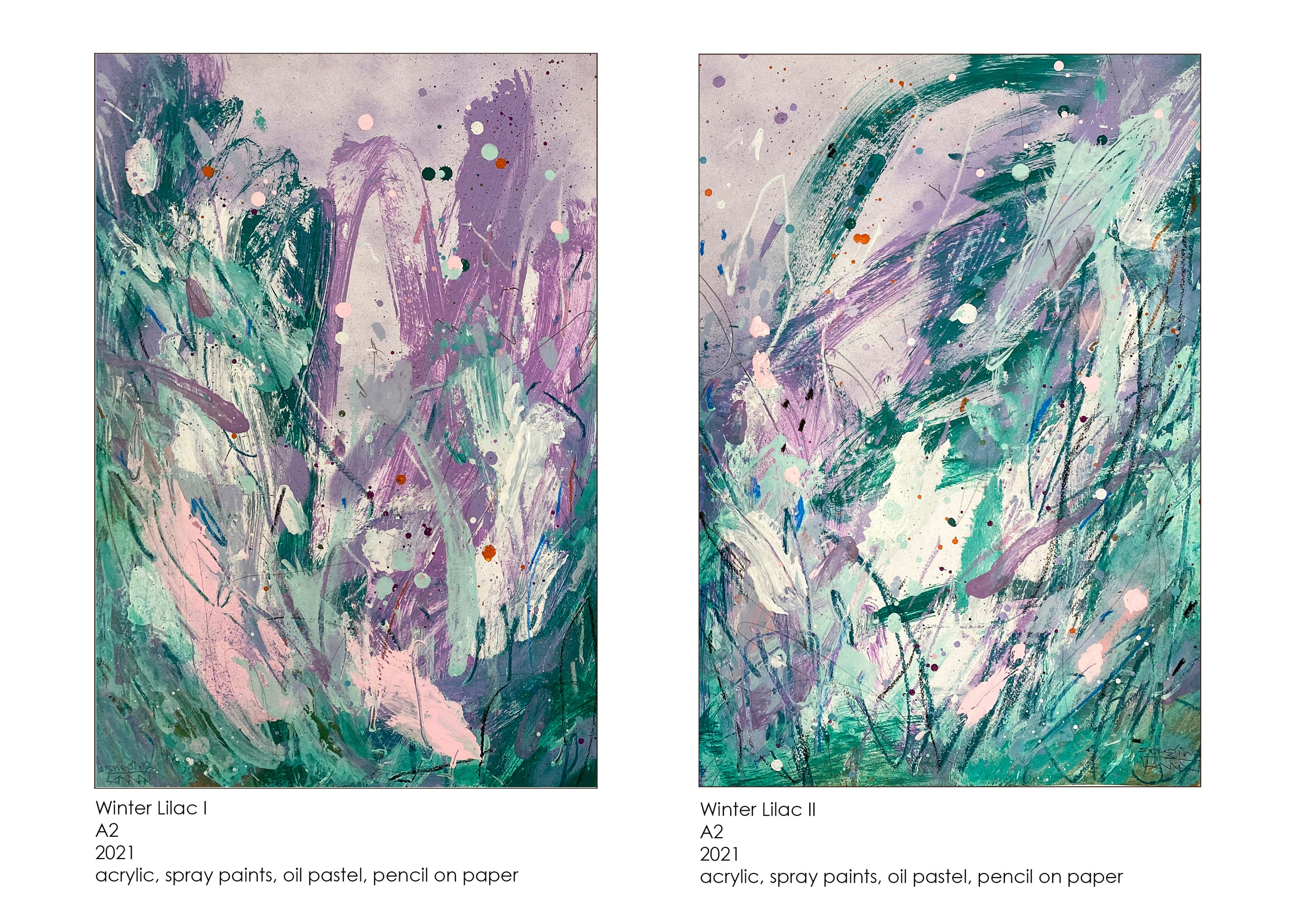 Drawings, collages. Artist Anna Snegina Художница Анна Снегина