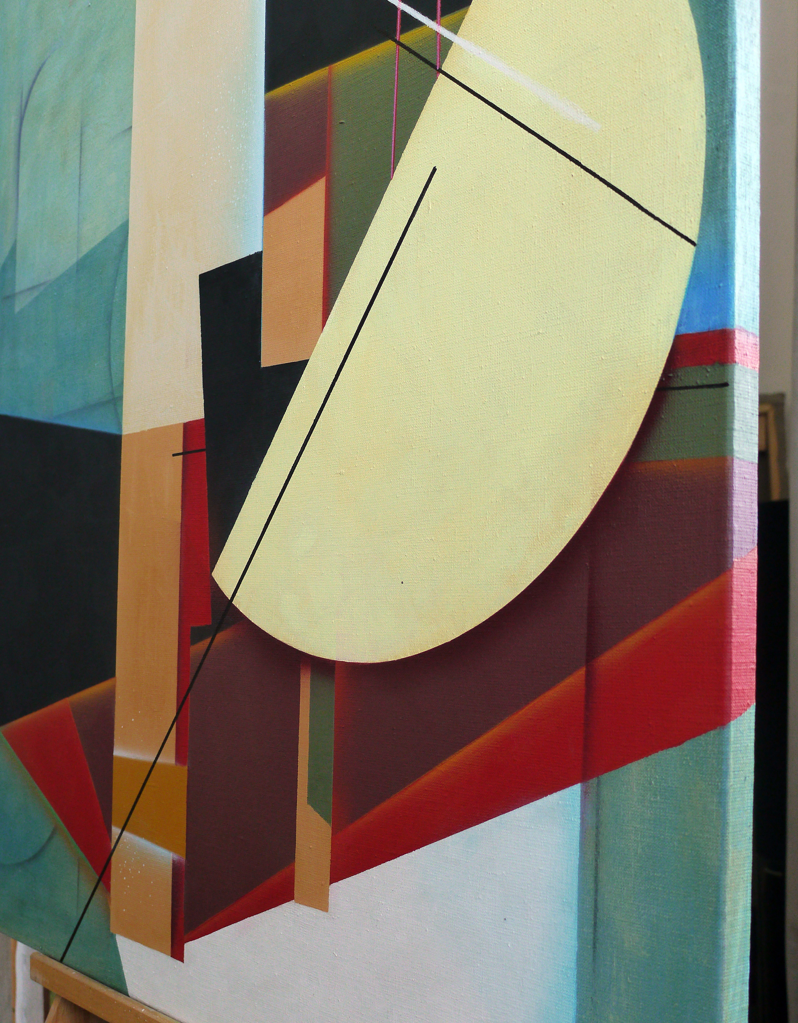 Город. Художник-абстракционист Ольга Рикун. Москва