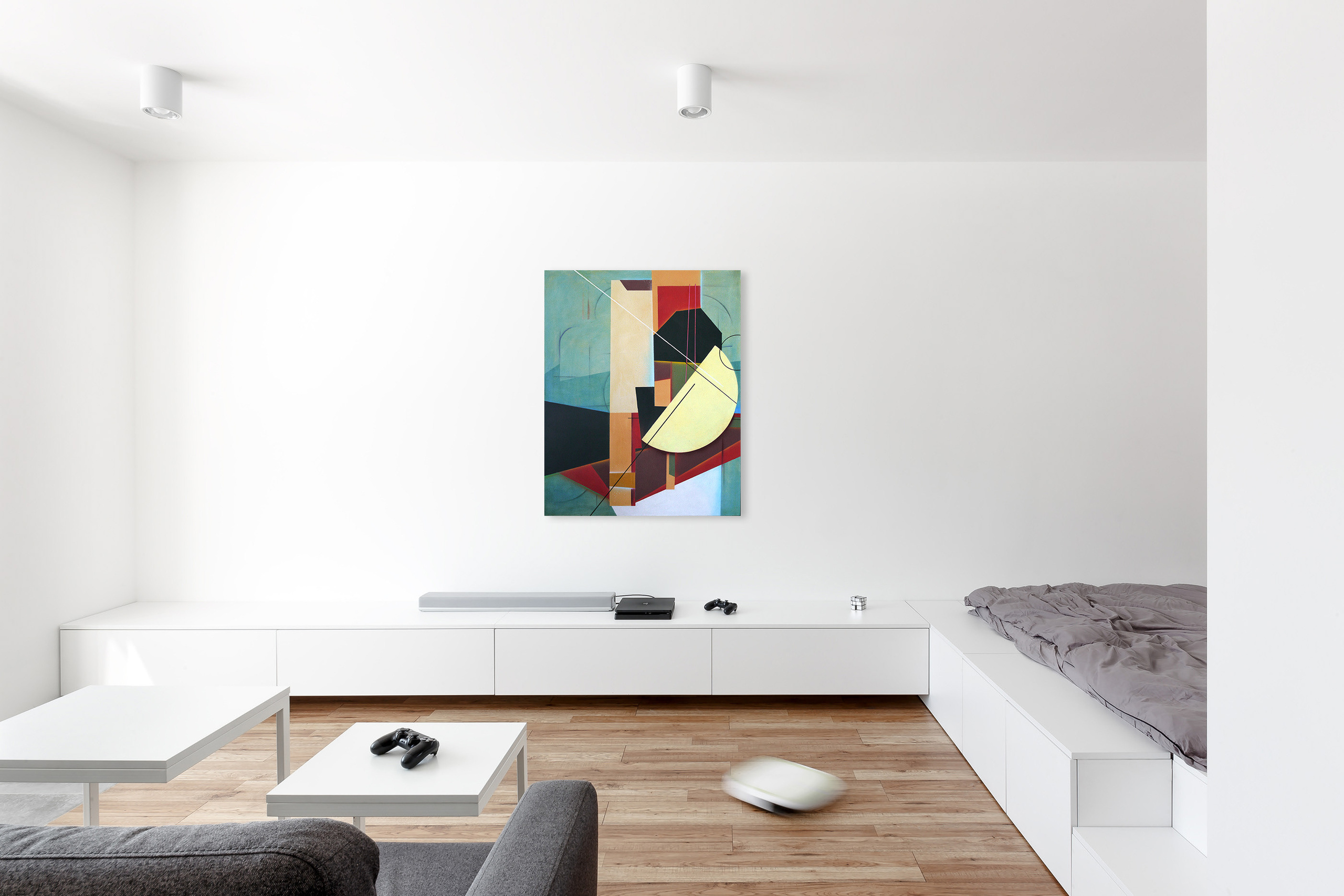 Город. Художник-абстракционист Ольга Рикун. Москва