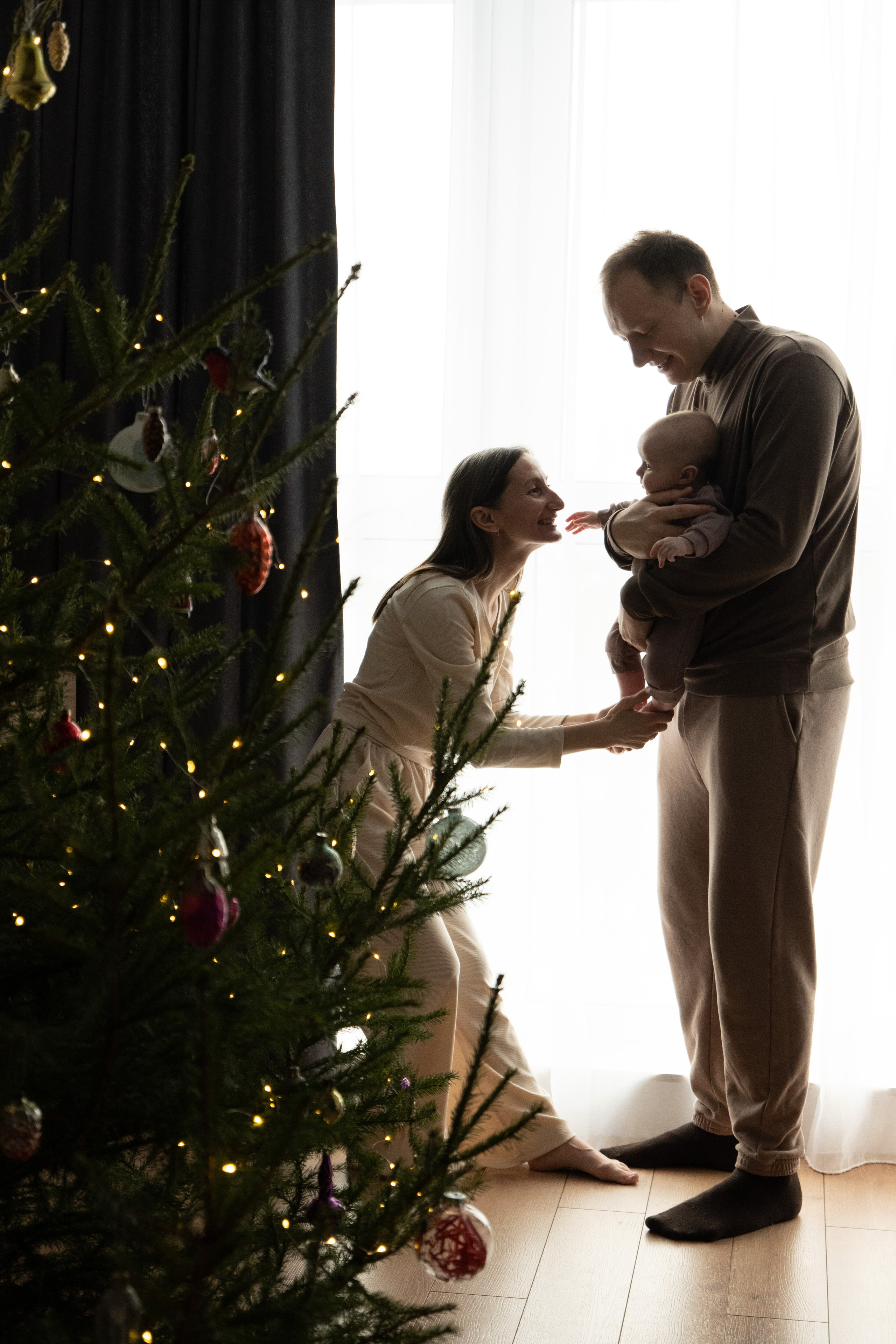 Домашняя новогодняя фотосессия с малышом. Фотограф видеограф Ольга Василевская