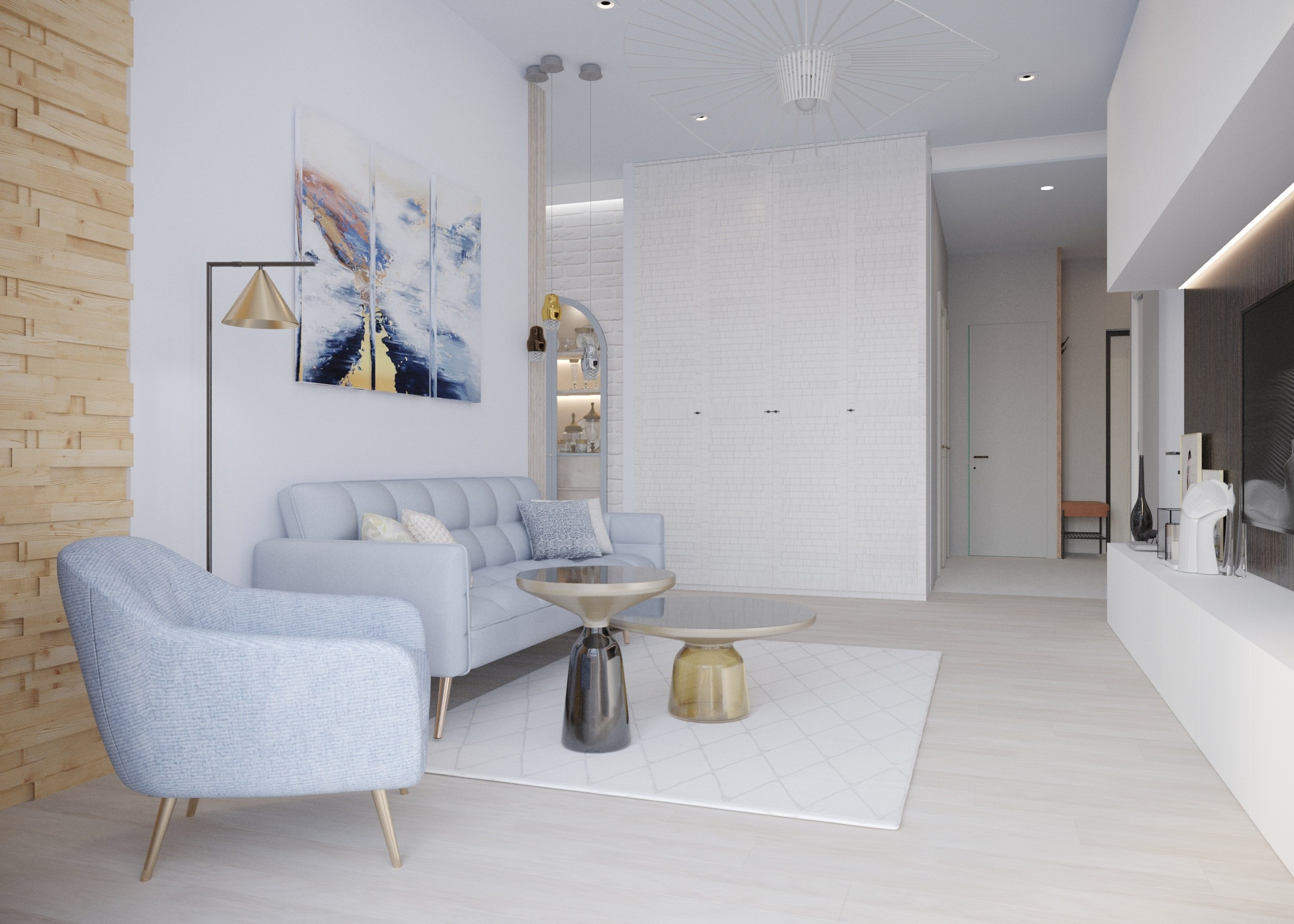 Проект интерьера квартиры в «сталинке», г. Санкт- Петербург. Дизайн-студия интерьеров Юлии Ивановой