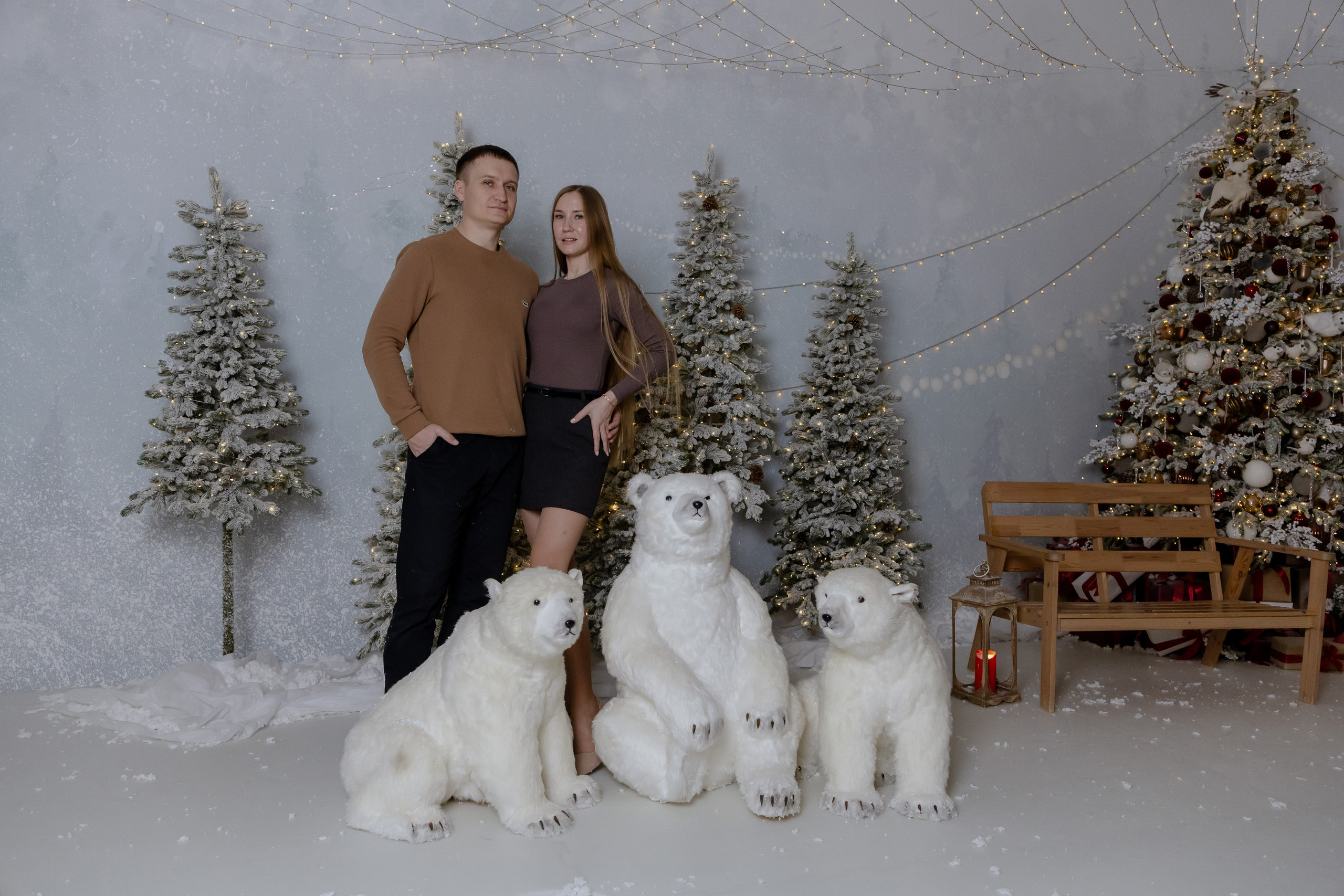 Новогодняя семейная съемка в студии. Фотограф в Новосибирске Екатерина Васильева