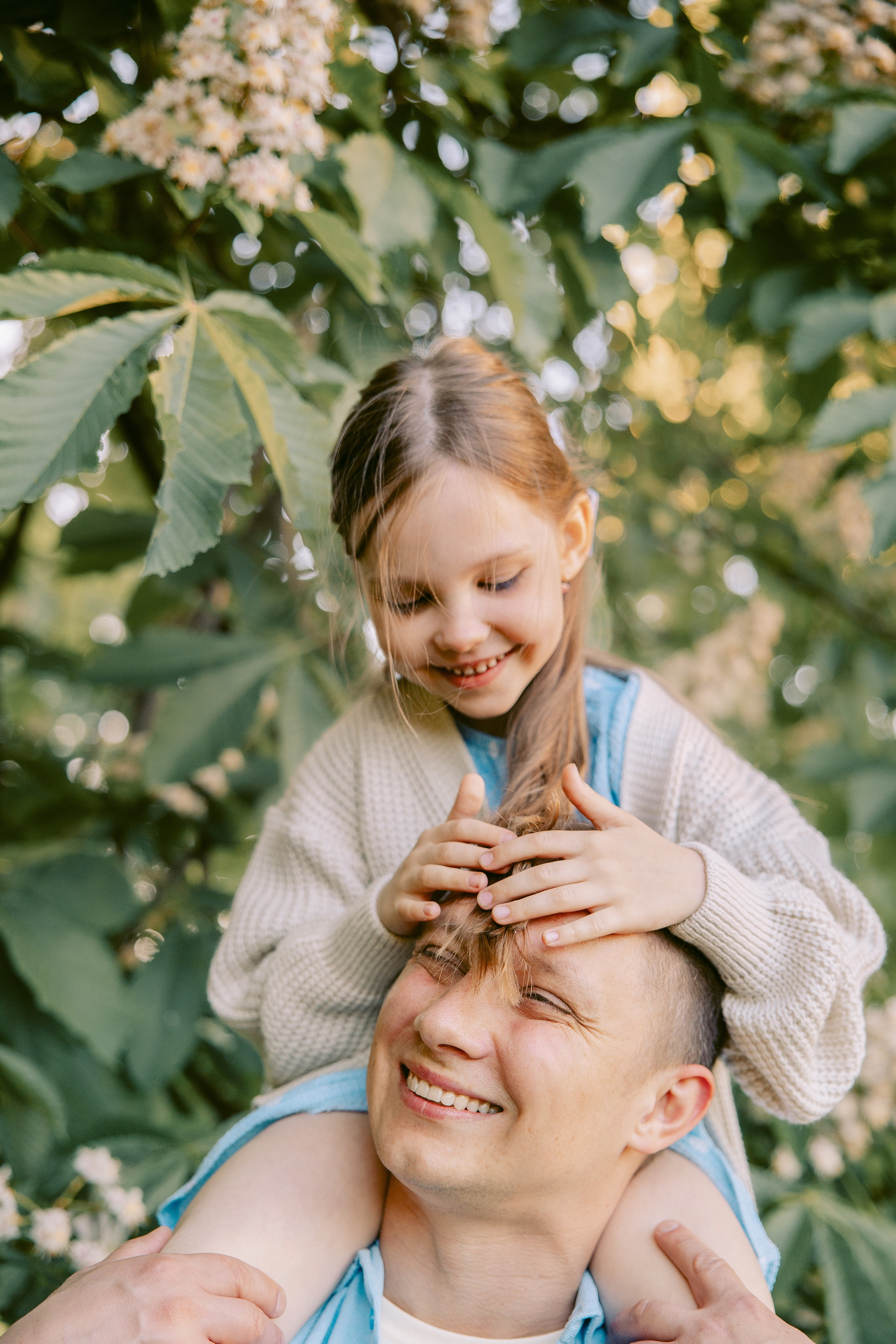 папа с дочкой портрет 