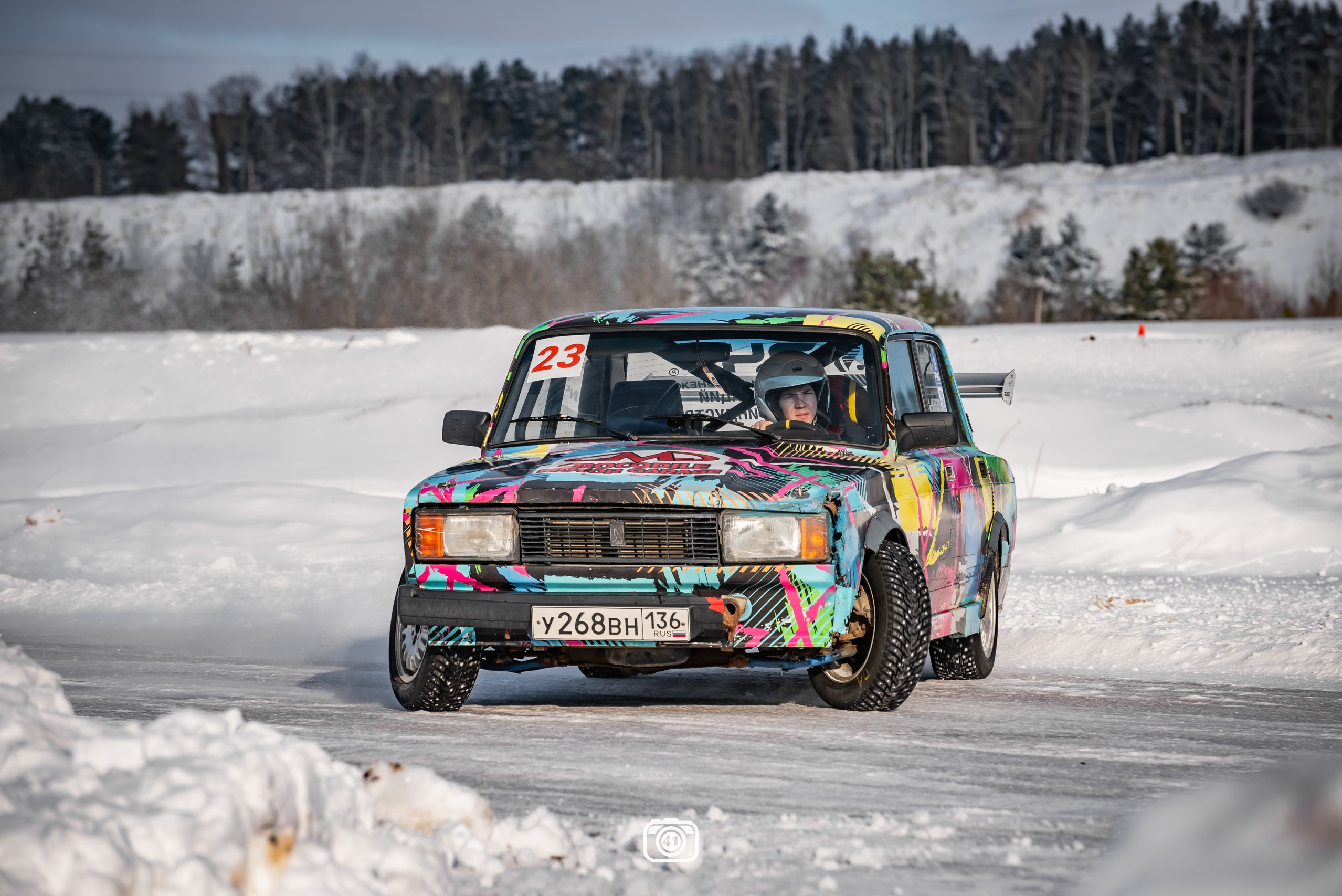 Зимний дрифт. Репортажный фотограф Владимир Шкоткин Липецк