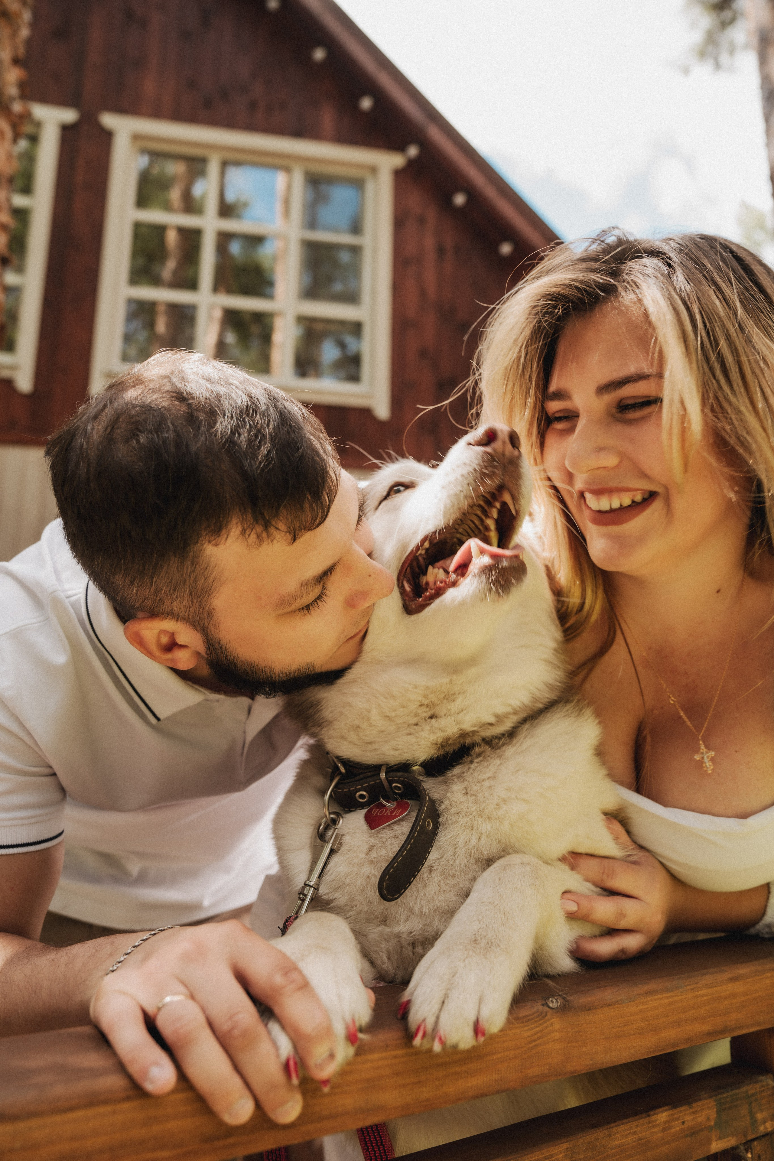 Дарья ♡ Максим ✧ Чоки — История любви, когда в семье есть хаски. Свадебный и портретный фотограф в Москве, Светлана Янковая