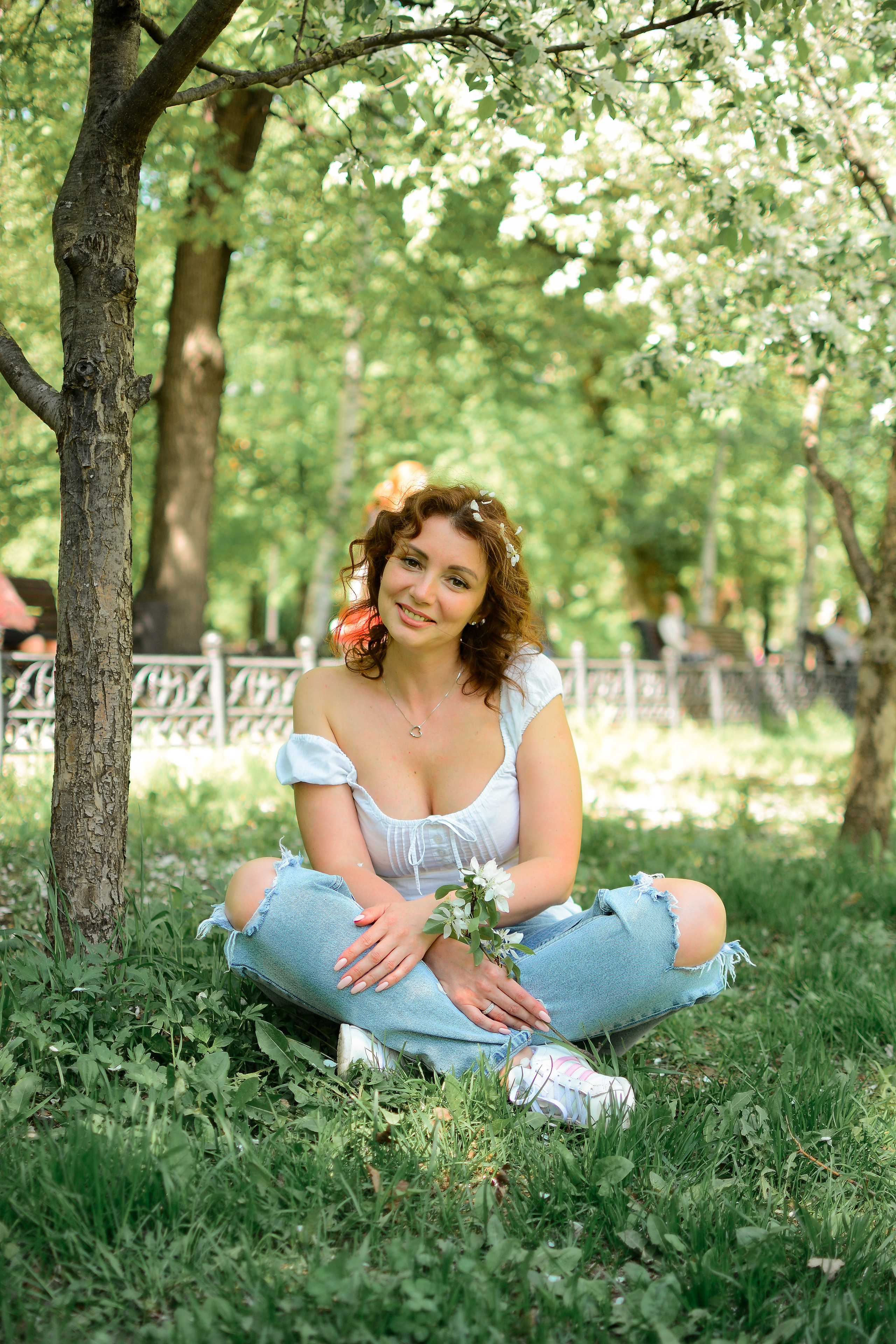 Фотосессия в цветах. Семейный фотограф