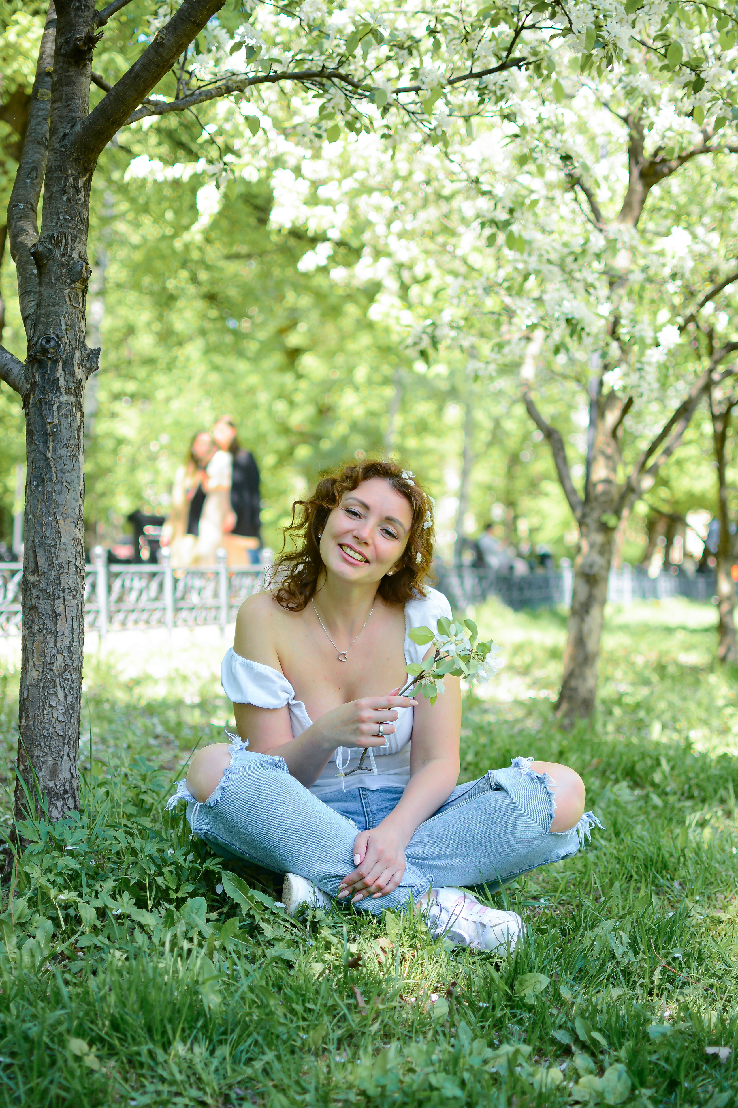 Фотосессия в цветах. Семейный фотограф