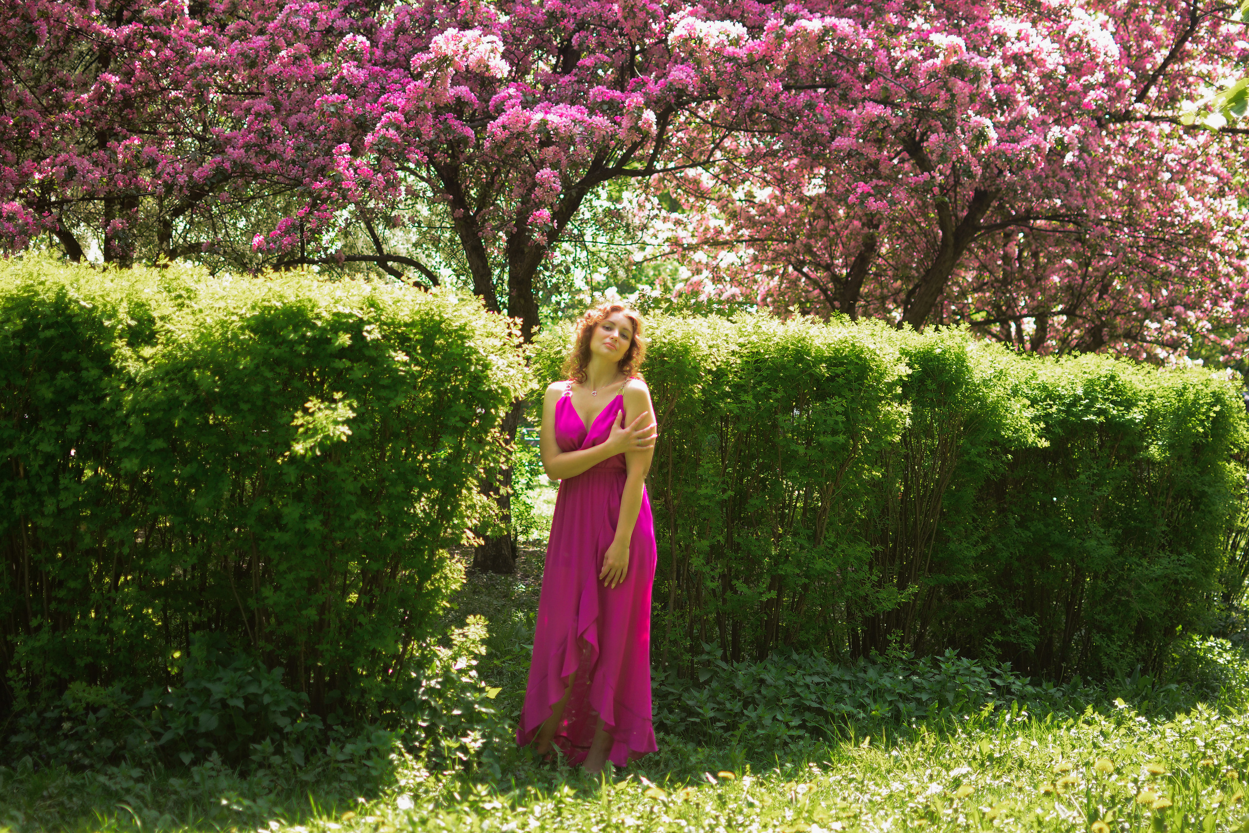 Фотосессия в цветах. Семейный фотограф