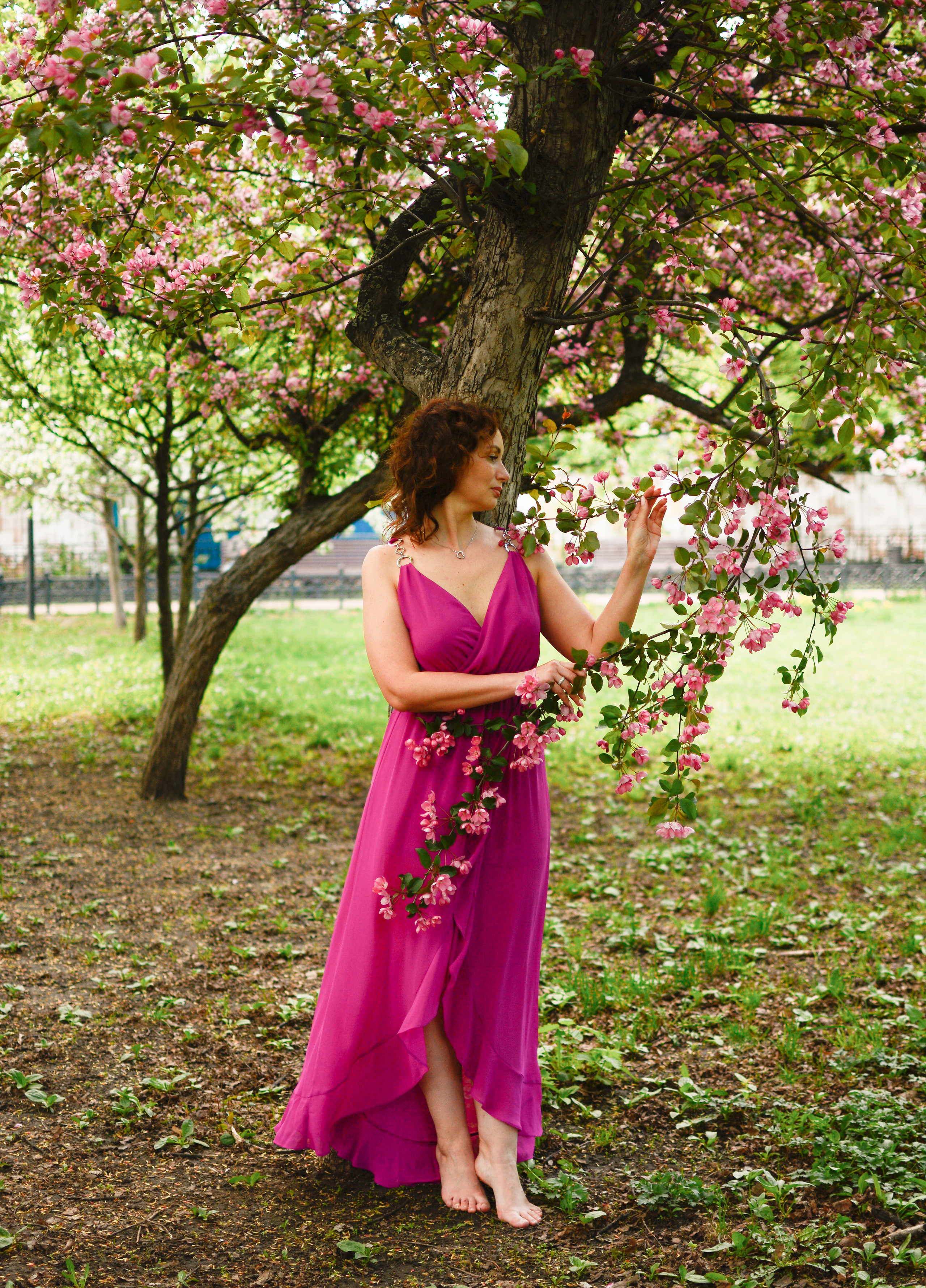 Фотосессия в цветах. Семейный фотограф