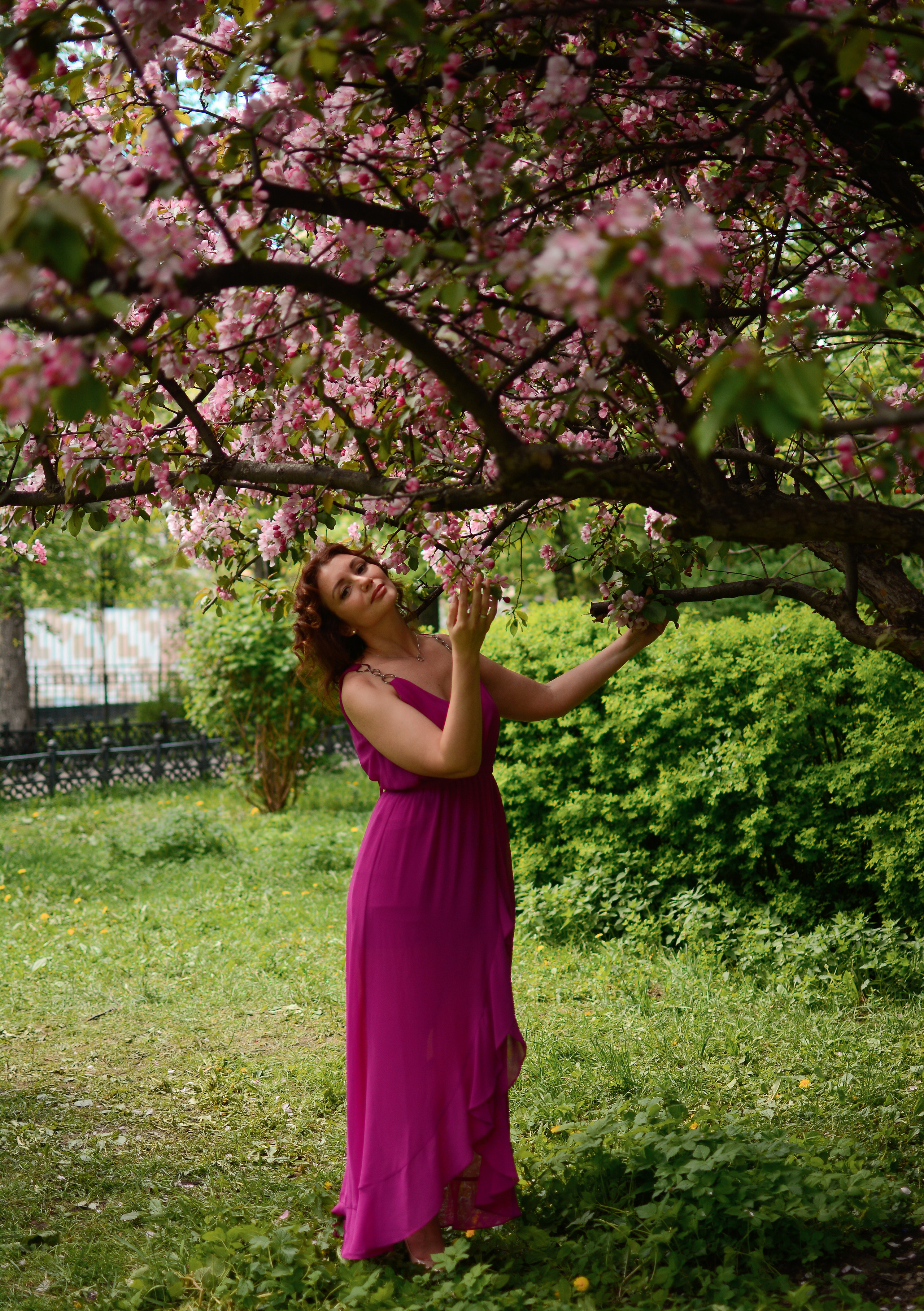 Фотосессия в цветах. Семейный фотограф