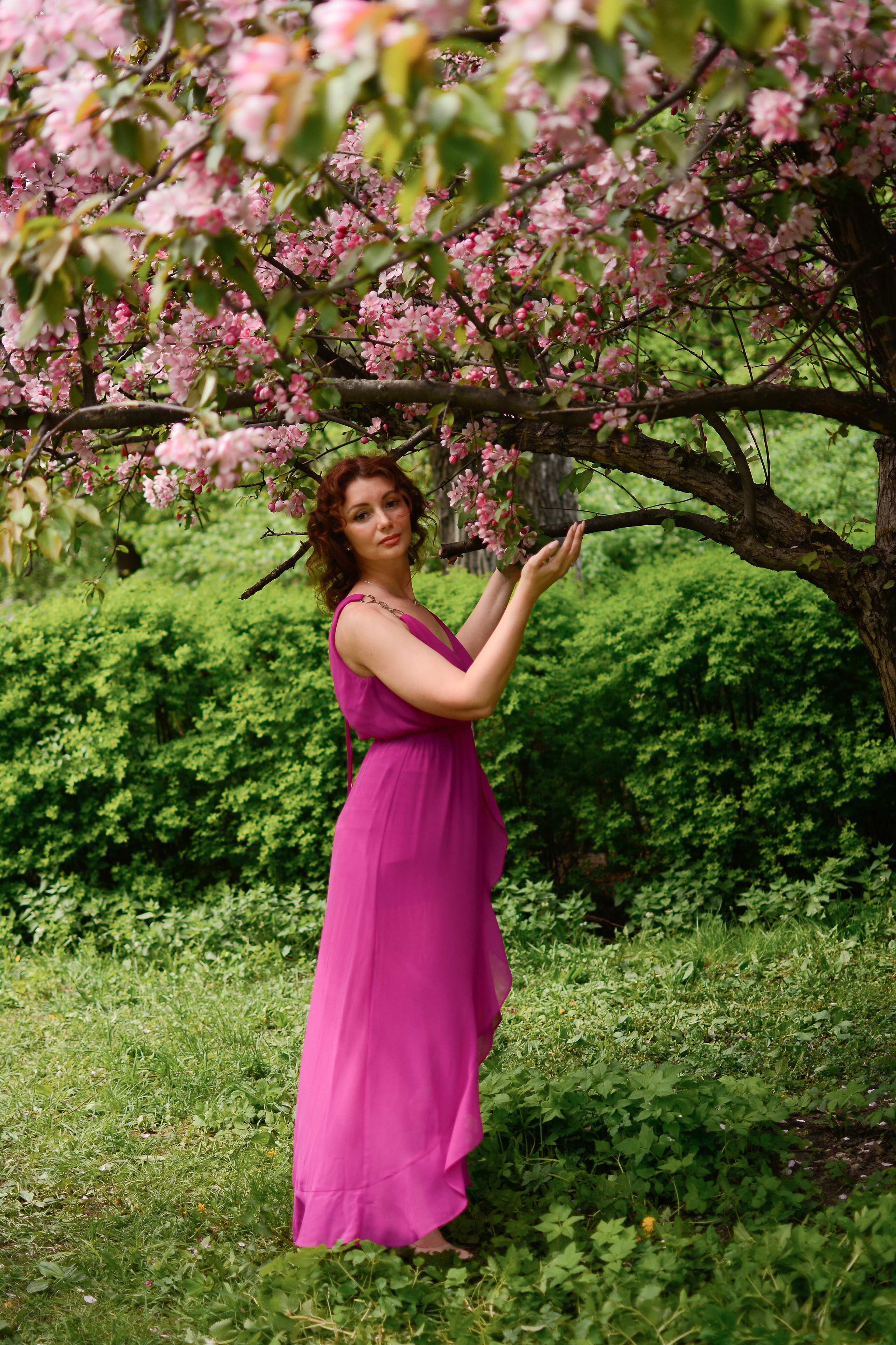 Фотосессия в цветах. Семейный фотограф