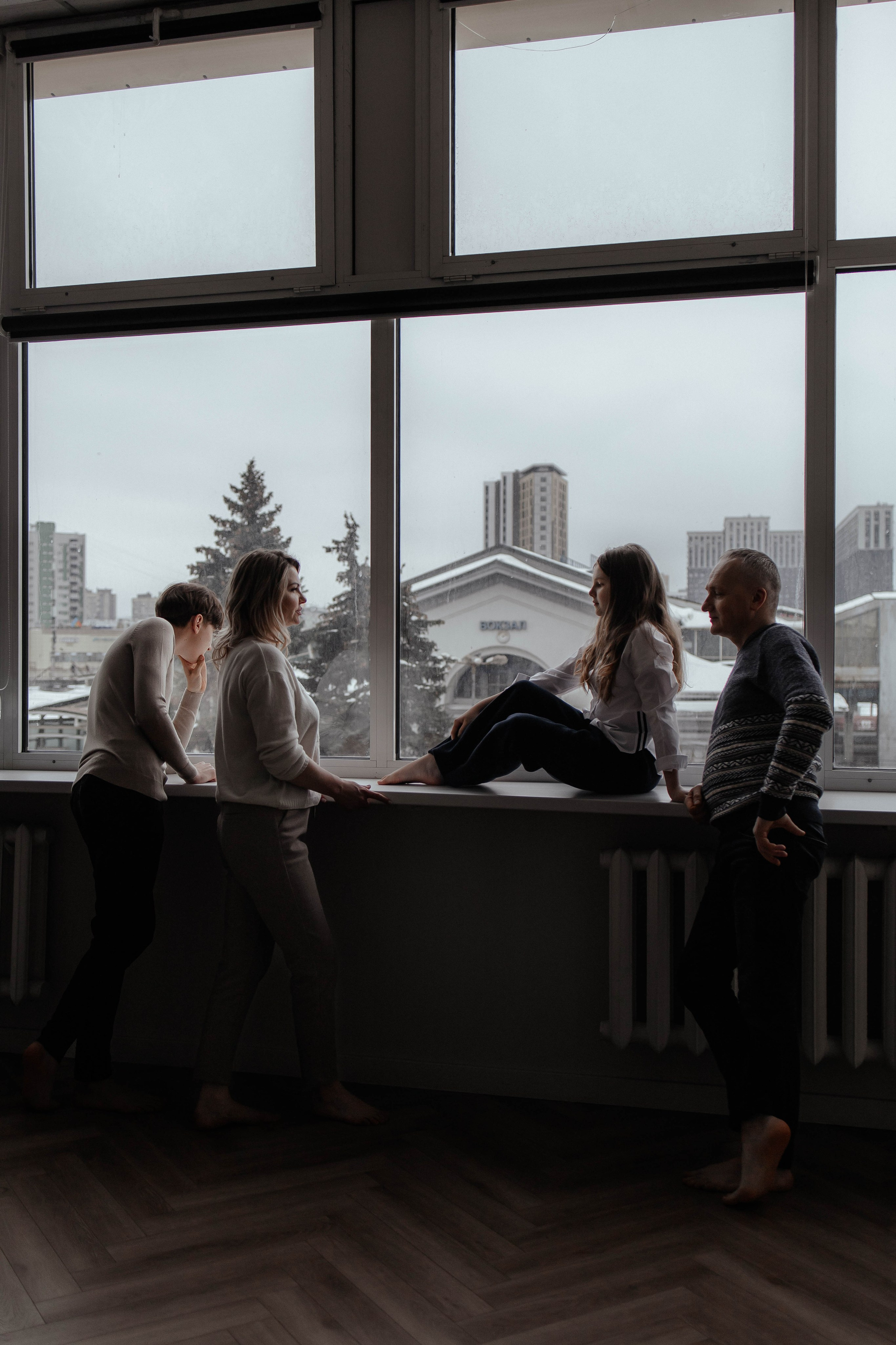 Студийная фотосессия семьи для Дмитрия, Анастасии, Алексея и Полины. Семейный фотограф в Москве, Щелково, Фрязино _ Виктория Степанова